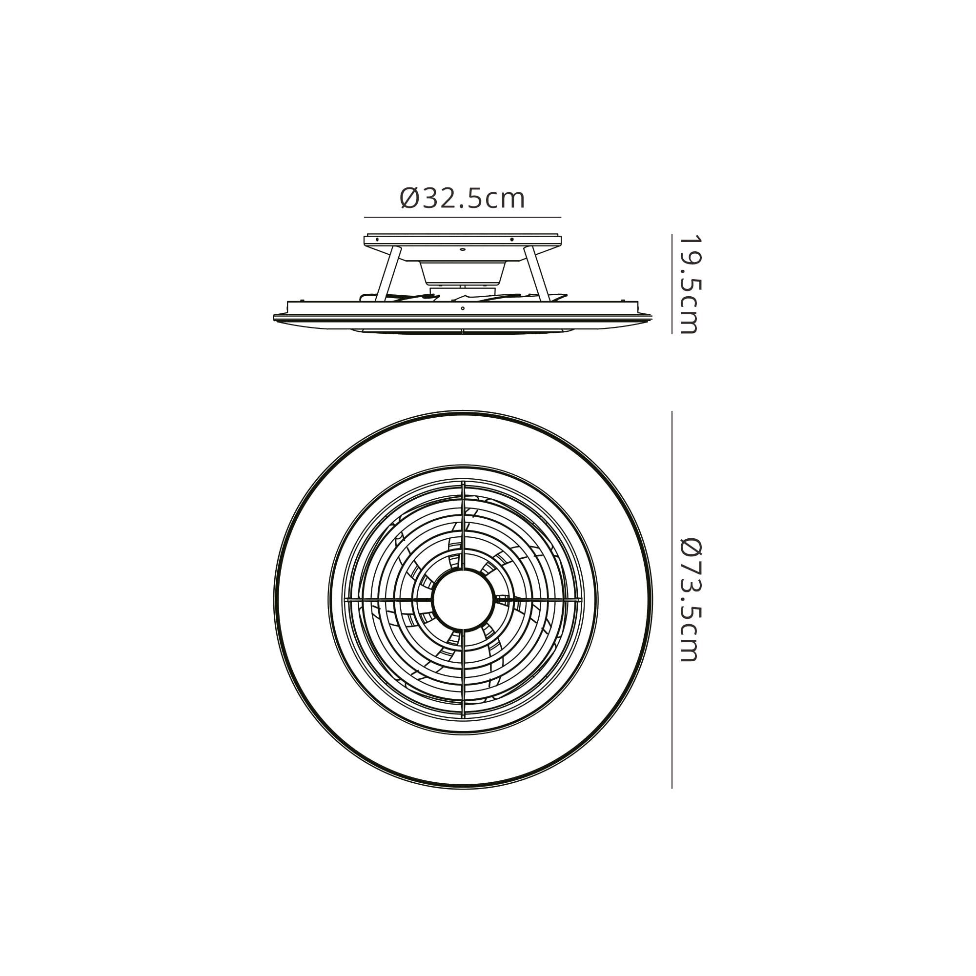 Mantra Alisio XL 95W LED Dimmable Ceiling Light & Fan, Remote, APP ,  Voice Controlled, White