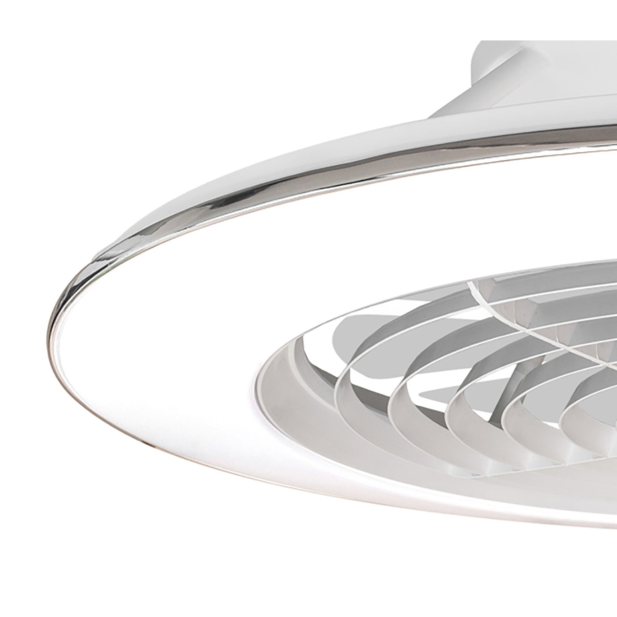 Mantra Alisio XL 95W LED Dimmable Ceiling Light & Fan, Remote, APP ,  Voice Controlled, White