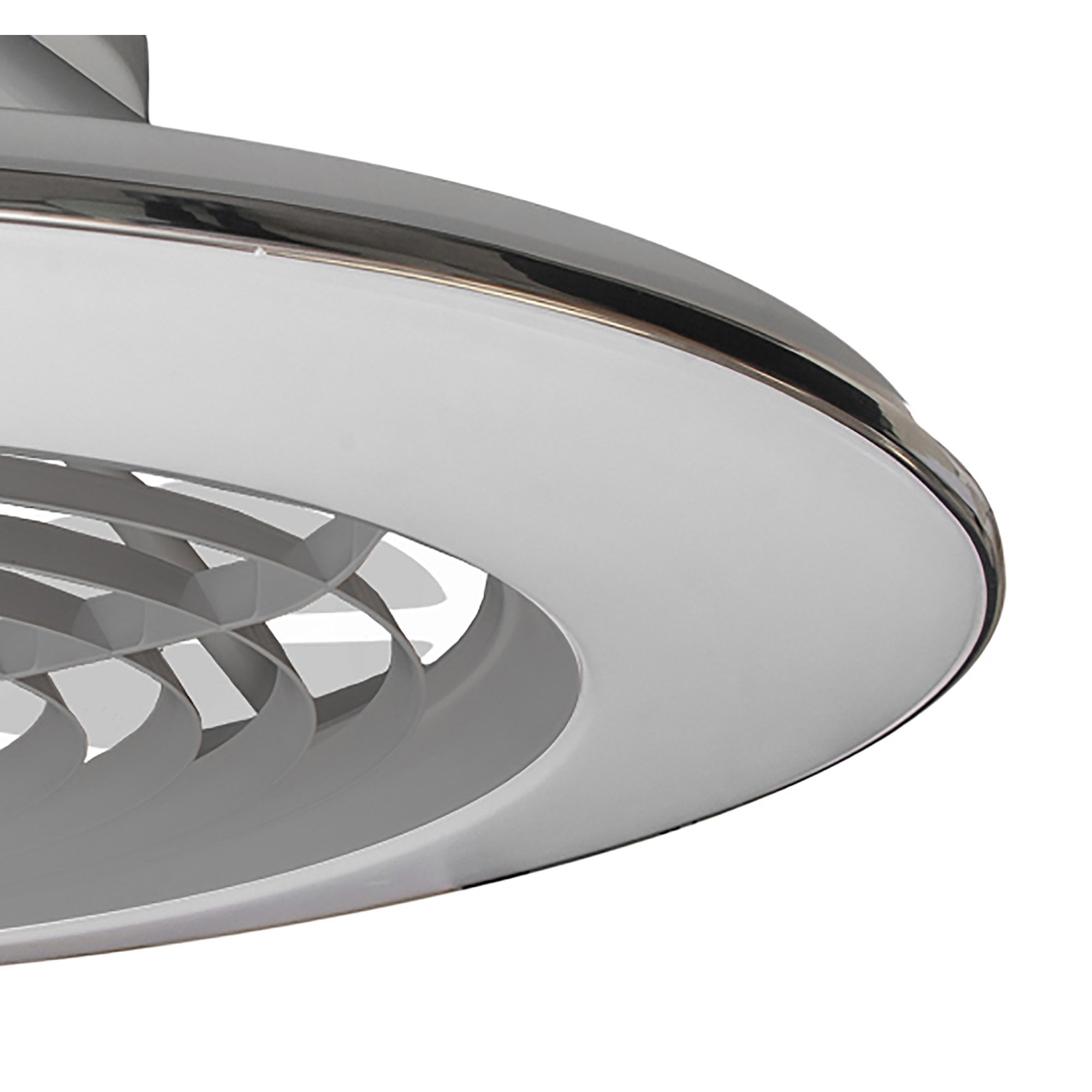 Mantra Alisio XL 95W LED Dimmable Ceiling Light & Fan, Remote, APP ,  Voice Controlled, Silver