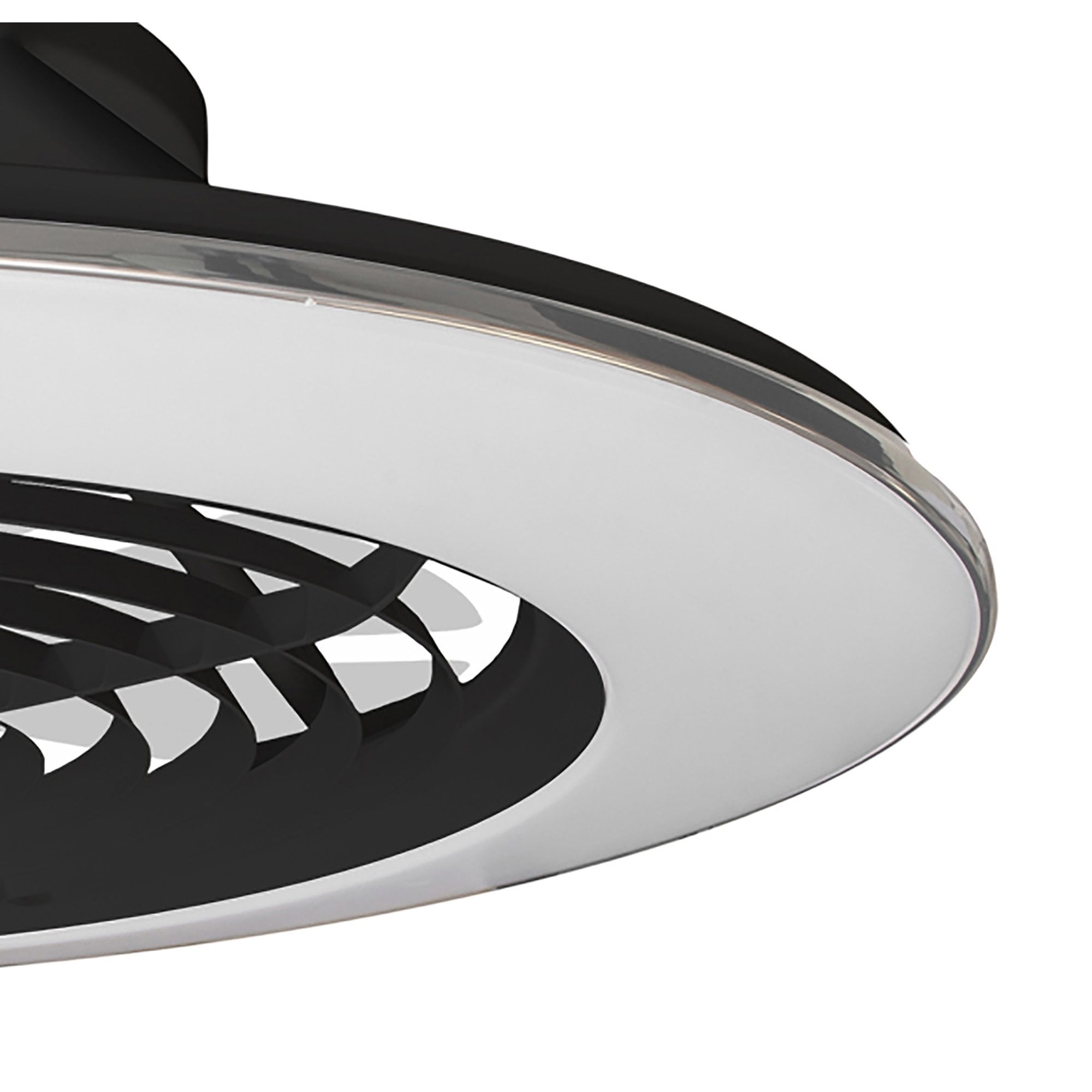 Mantra Alisio XL 95W LED Dimmable Ceiling Light & Fan, Remote, APP ,  Voice Controlled, Black