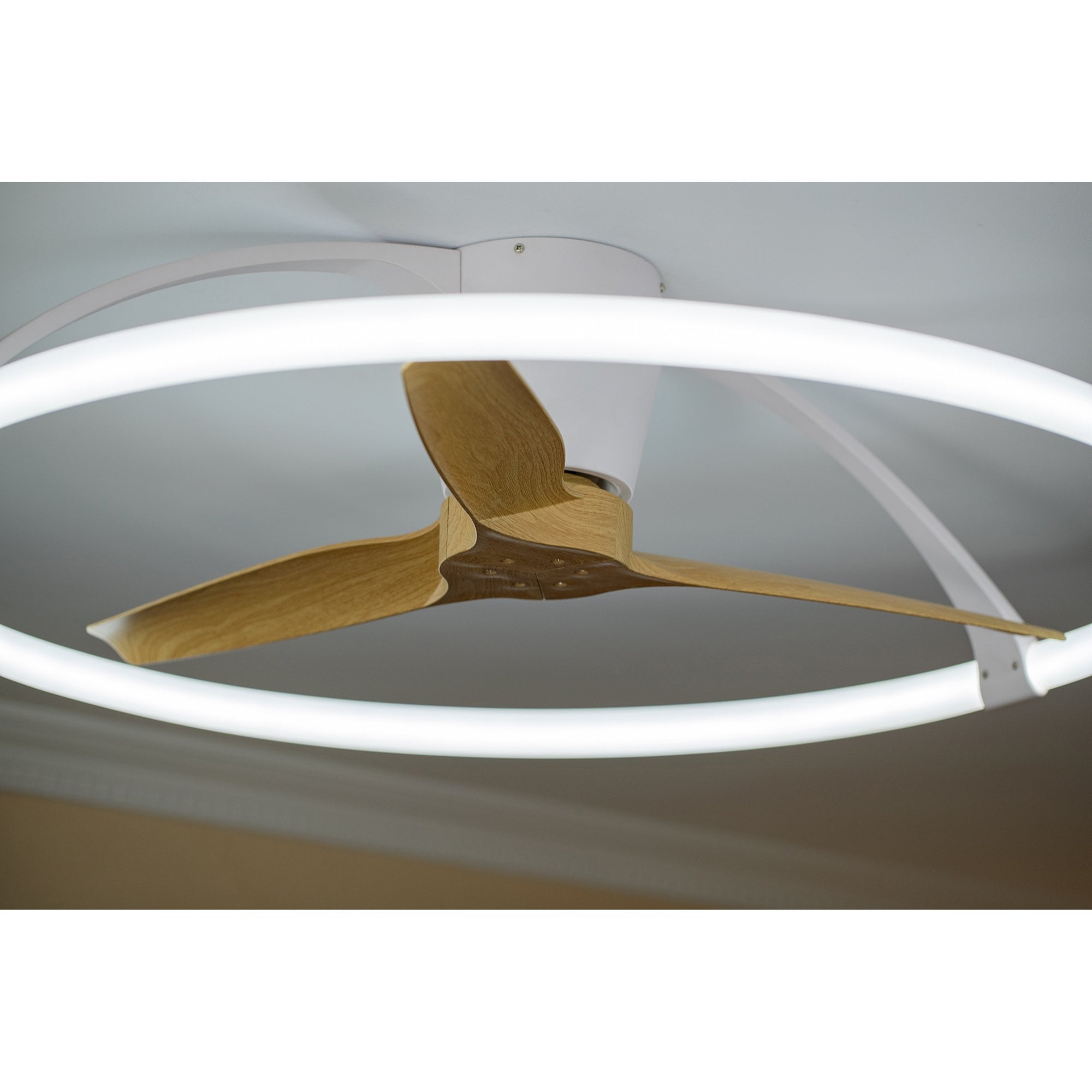 Mantra Nepal 75W LED Dimmable Ceiling Light & Fan, Remote, APP ,  Voice Controlled, Silver