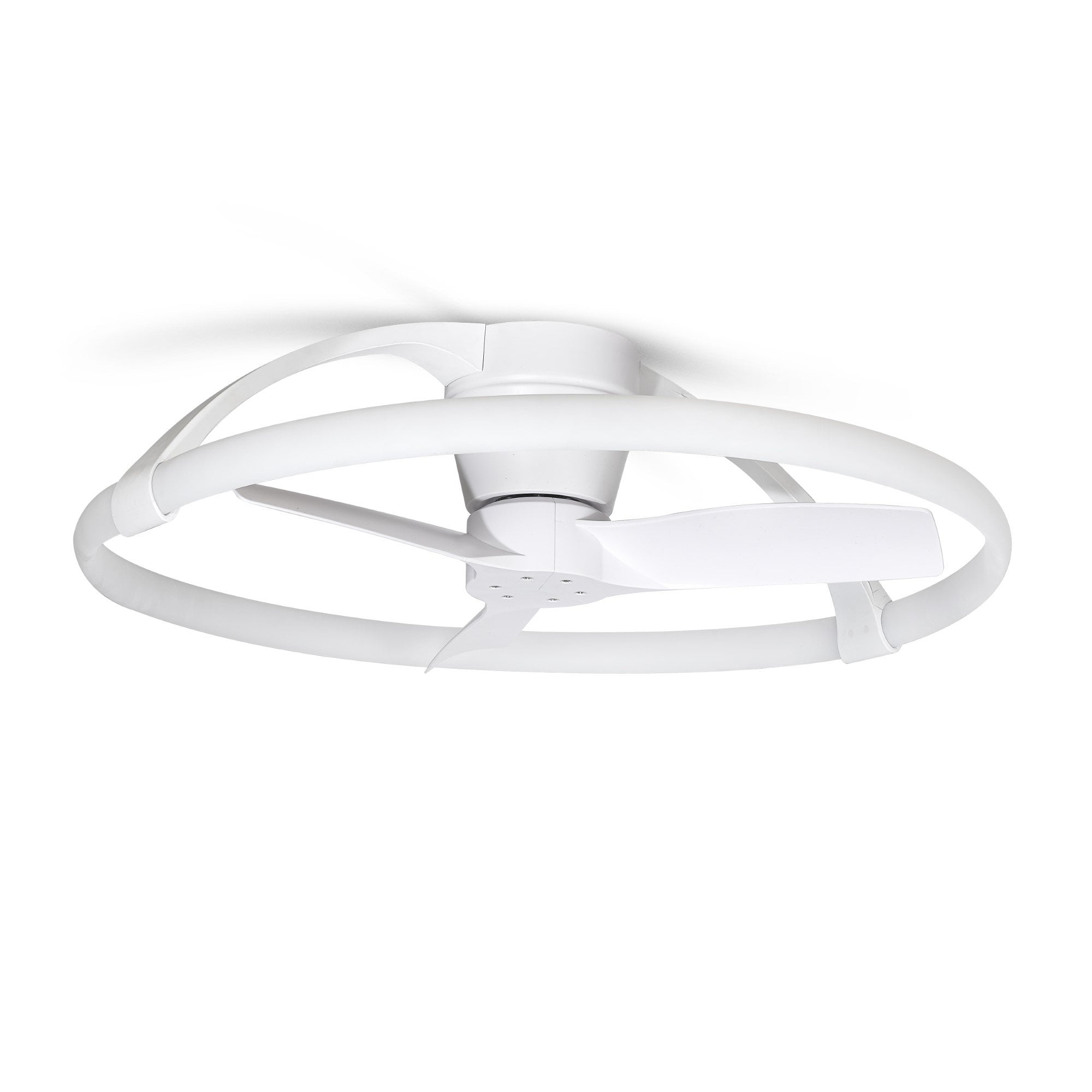 Mantra Nepal 55W LED Dimmable Ceiling Light & Fan, Remote Controlled - White