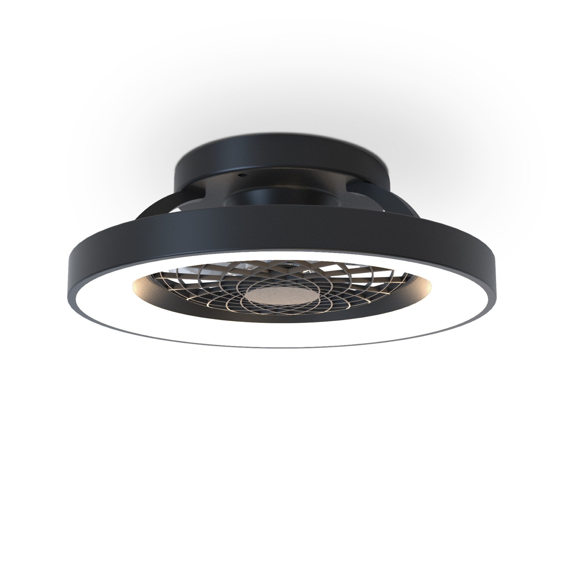 Mantra Tibet Mini 70W LED Dimmable Ceiling Light & Fan, Remote Controlled - Black