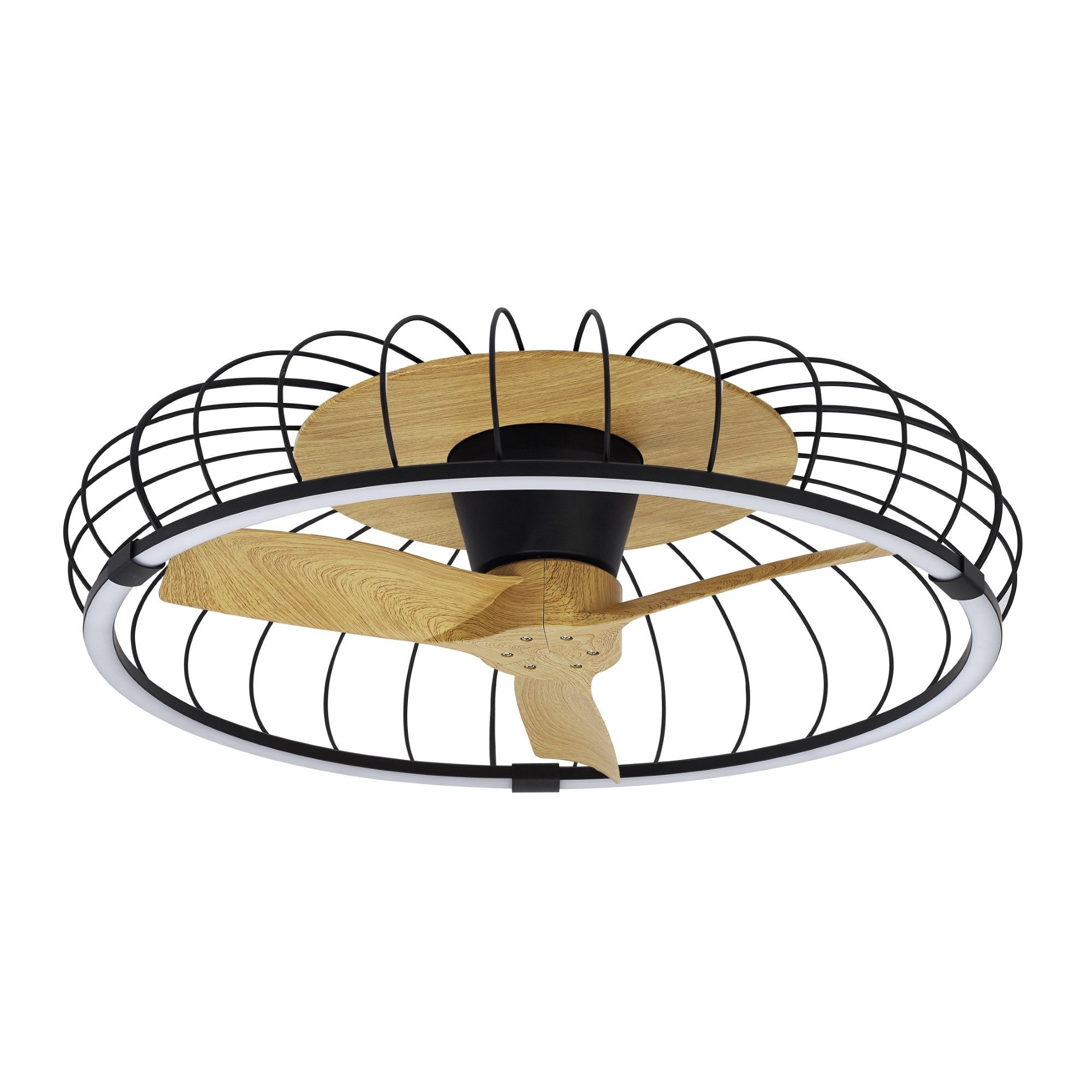 Mantra Nature 75W LED Dimmable Ceiling Light & Fan, Remote, APP ,  Voice Controlled, Black