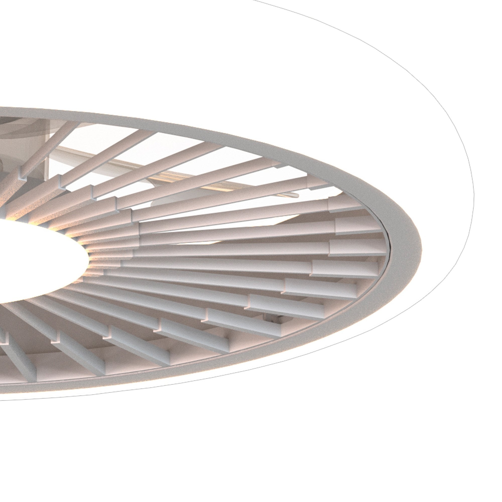Mantra Turbo 55W LED Dimmable Ceiling Light & Fan, Remote Controlled, White