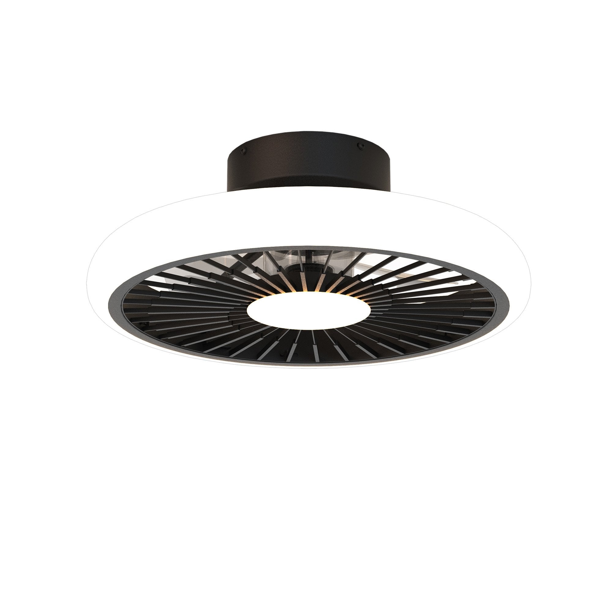 Mantra Turbo 55W LED Dimmable Ceiling Light & Fan, Remote Controlled, Black