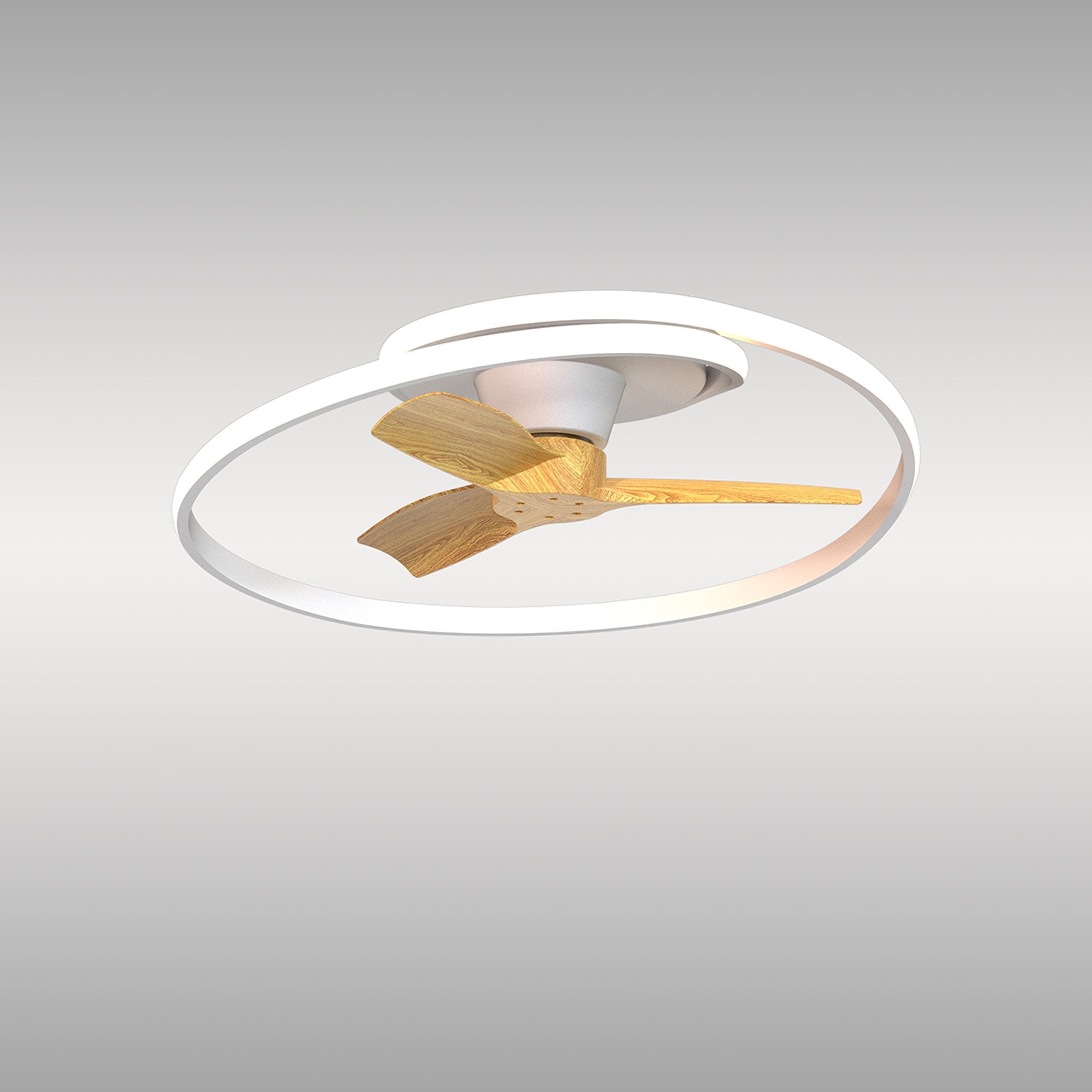Mantra Ocean 60W LED Dimmable Ceiling Light & Fan, Remote Controlled, Wood