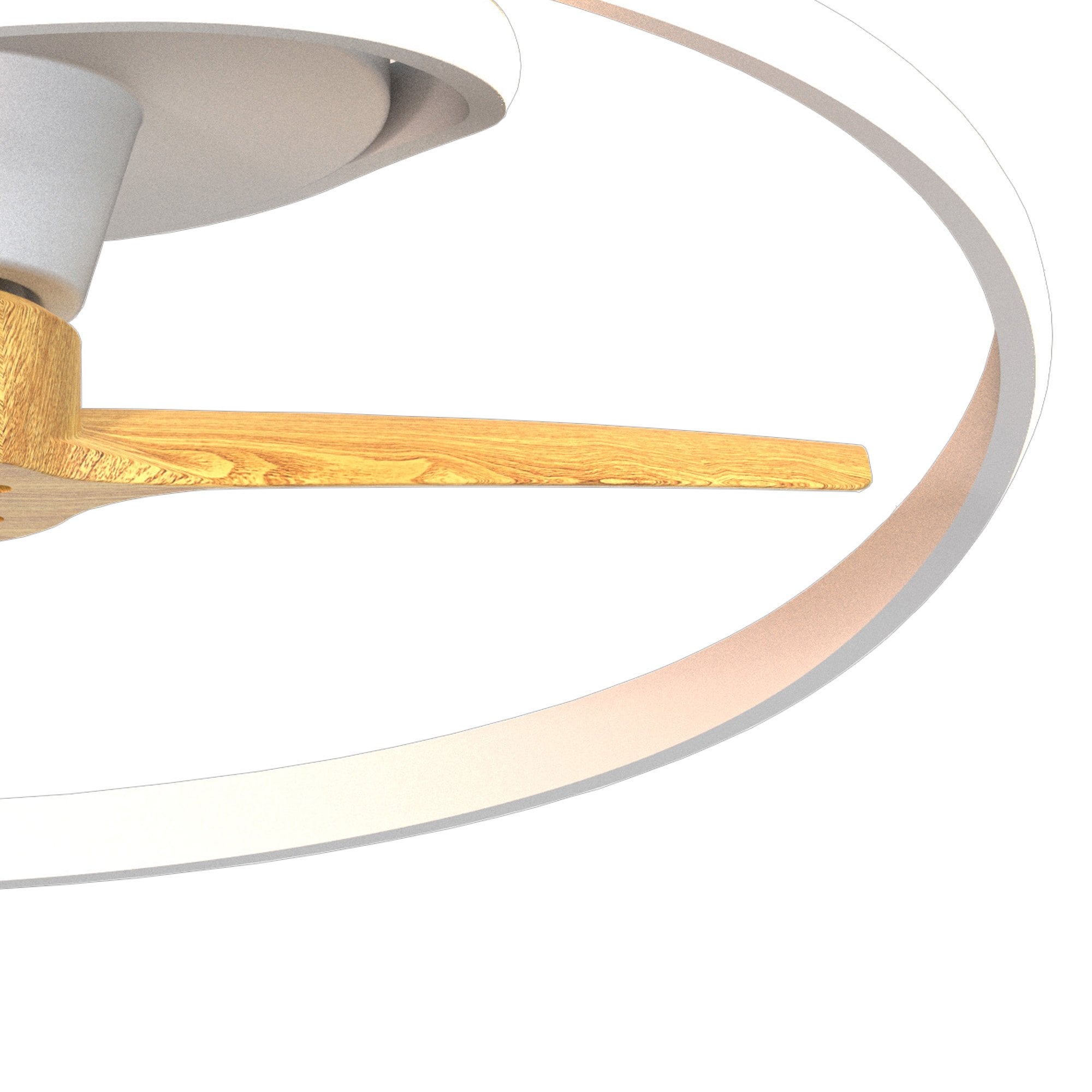 Mantra Ocean 60W LED Dimmable Ceiling Light & Fan, Remote Controlled, Wood