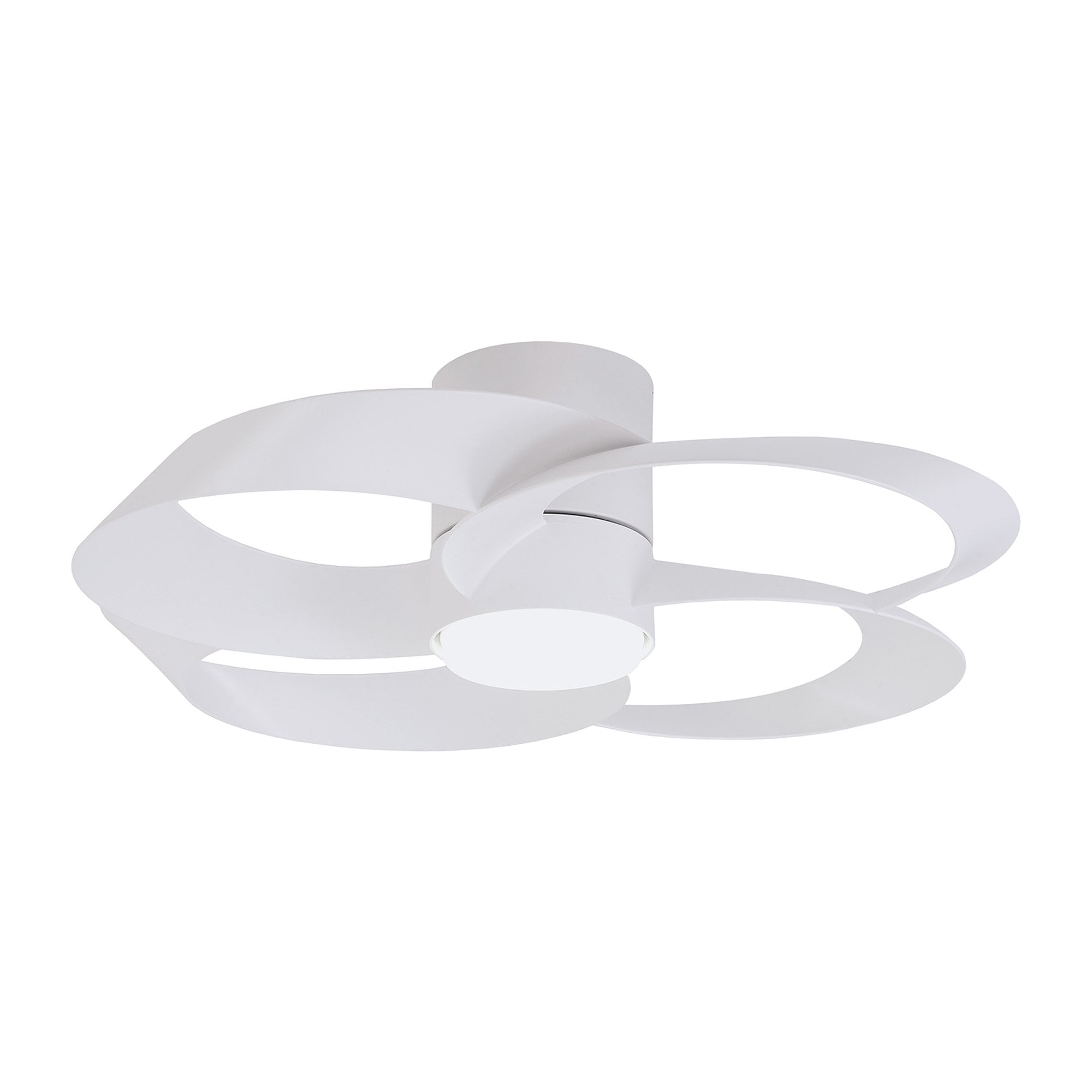 Mantra Rose 24W LED Dimmable Ceiling Light & Fan, Remote Controlled, - White