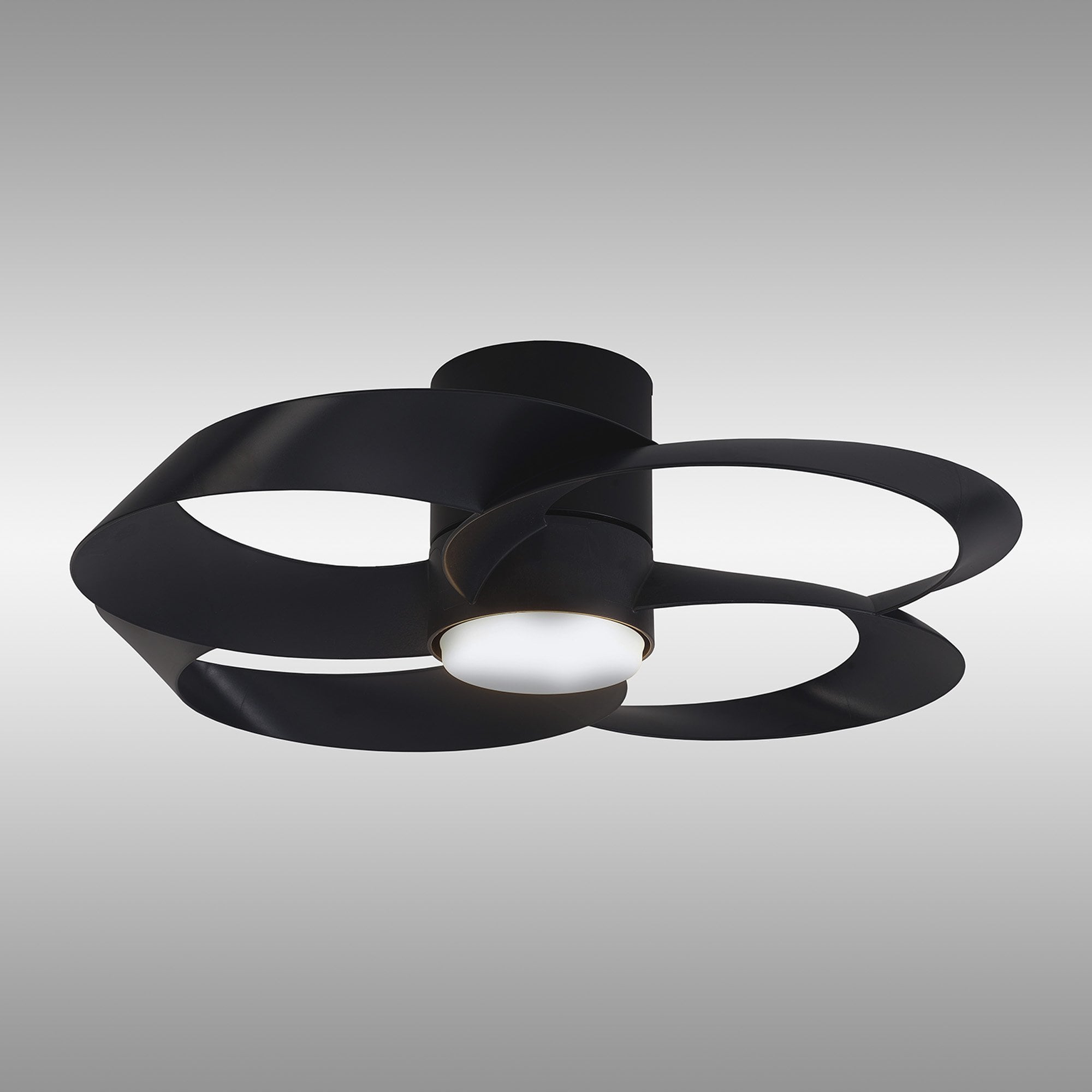 Mantra Rose 24W LED Dimmable Ceiling Light & Fan, Remote Controlled, - Black