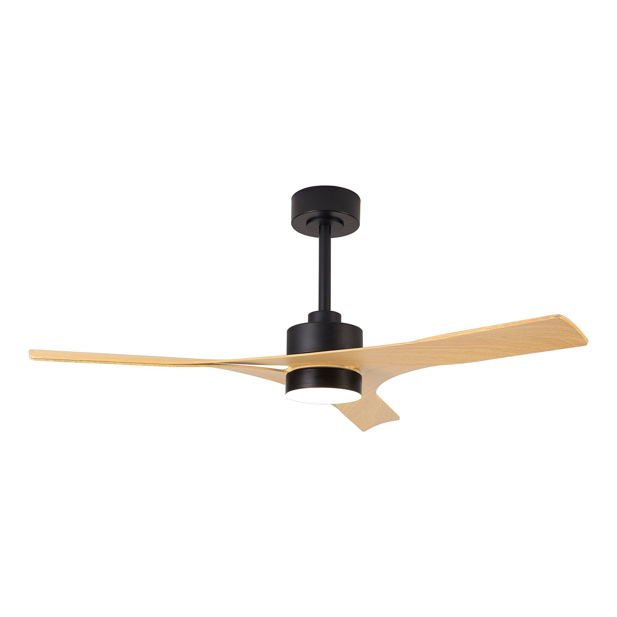 Mantra Thai 30W LED Dimmable Ceiling Light With Built-In 35W DC Fan, 2700-5000K Remote & APP Control, White, Wood