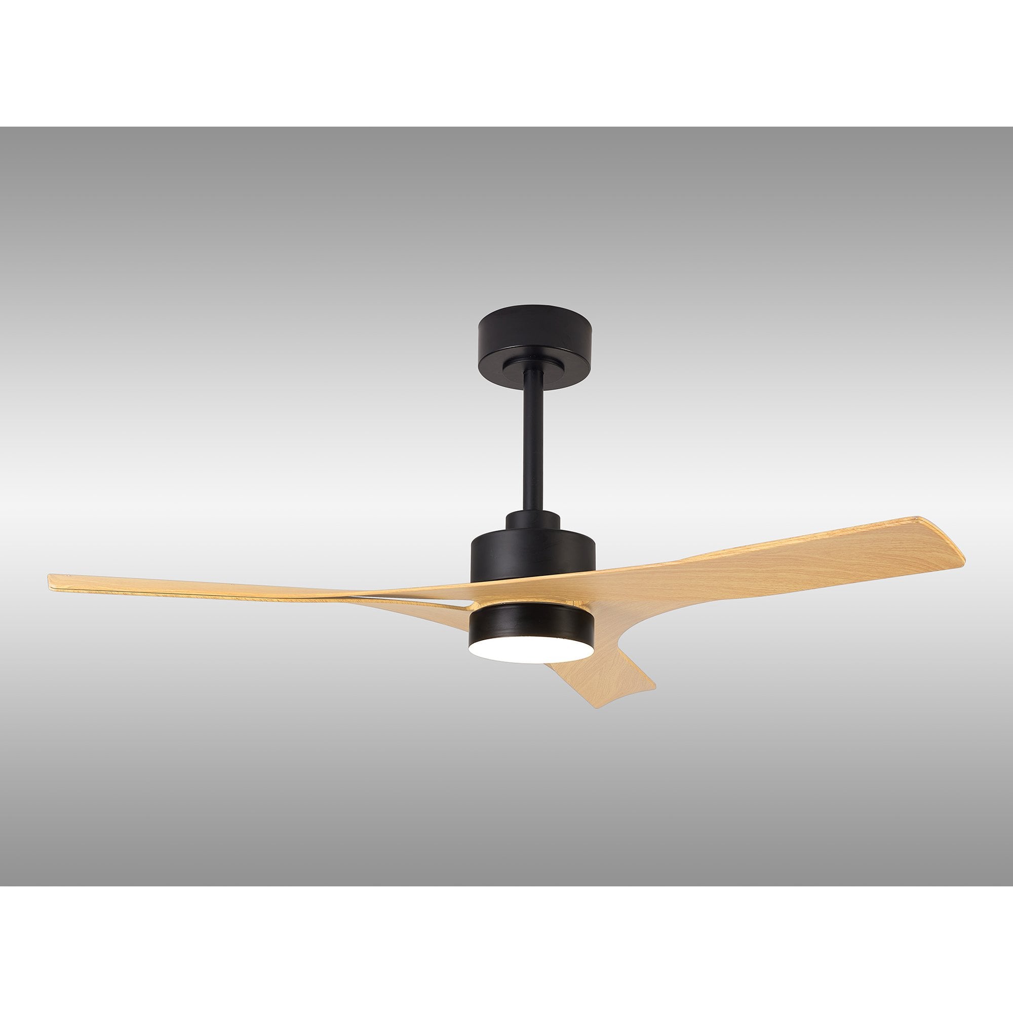 Mantra Thai 30W LED Dimmable Ceiling Light With Built-In 35W DC Fan, 2700-5000K Remote & APP Control, White, Wood