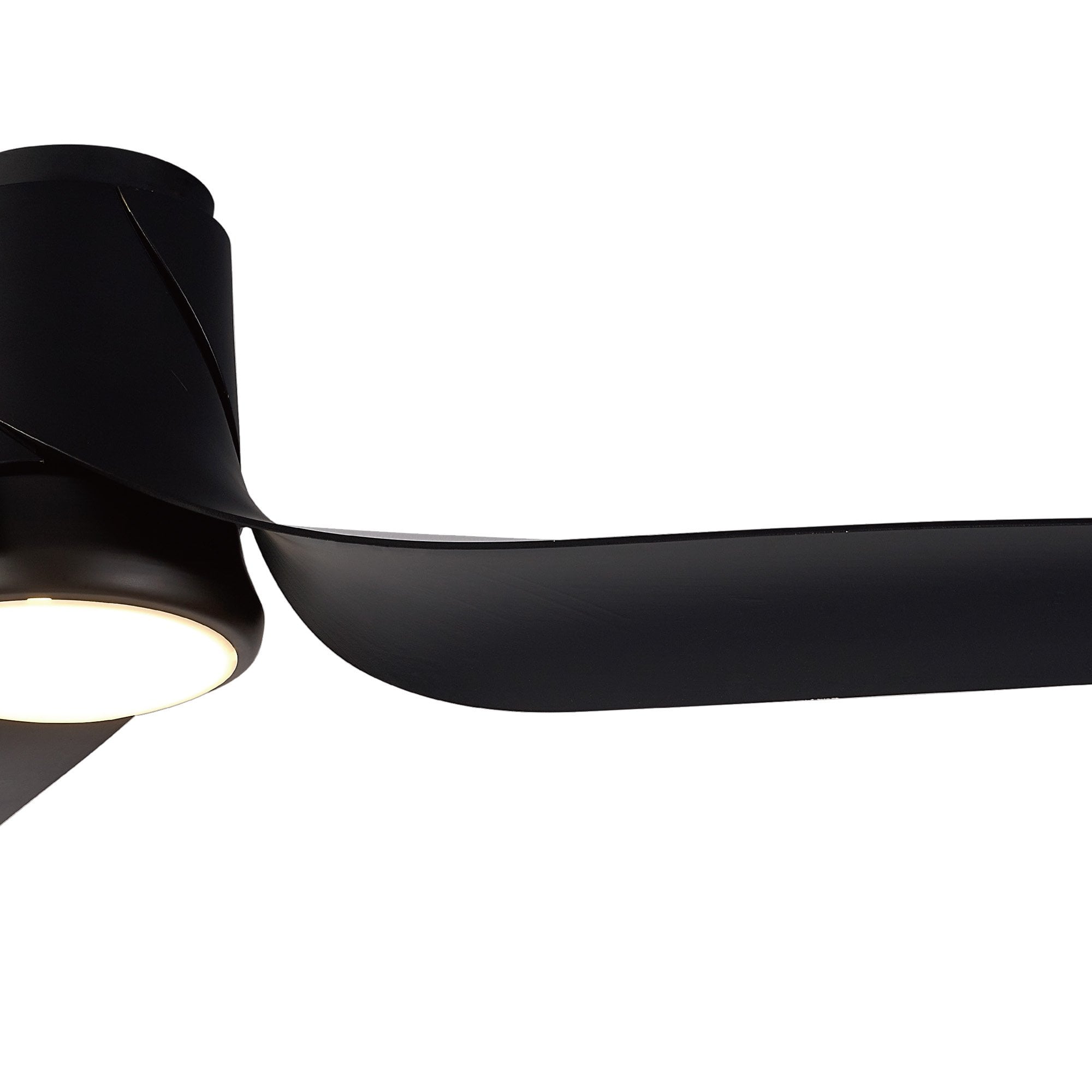 Mantra Ushuaia 30W LED Dimmable Ceiling Light With Built-In 35W DC Fan, 2700-5000K Remote & APP Control - Black