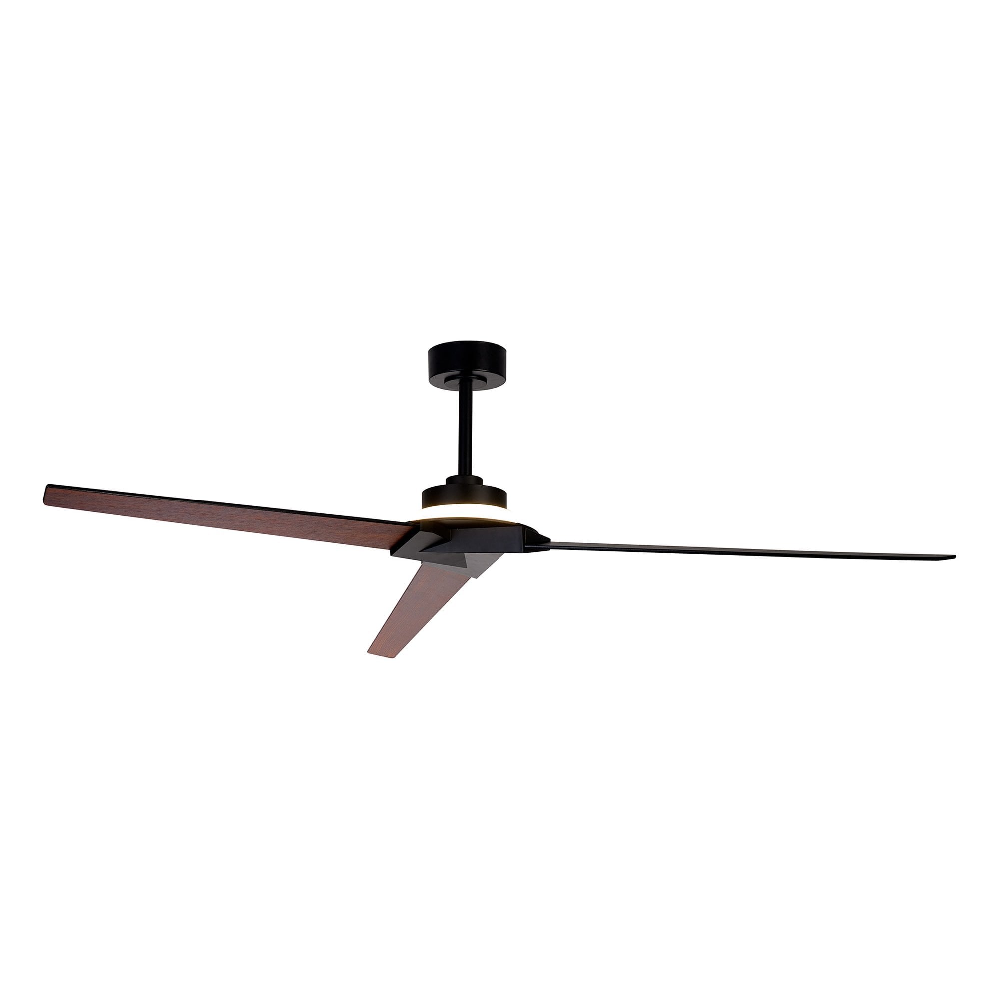 Mantra Brisa 20W LED Dimmable Ceiling Light With Built-In 40W DC Reversible Fan, 2700-5000KRemote & APP Control - Black, Wood, IP44