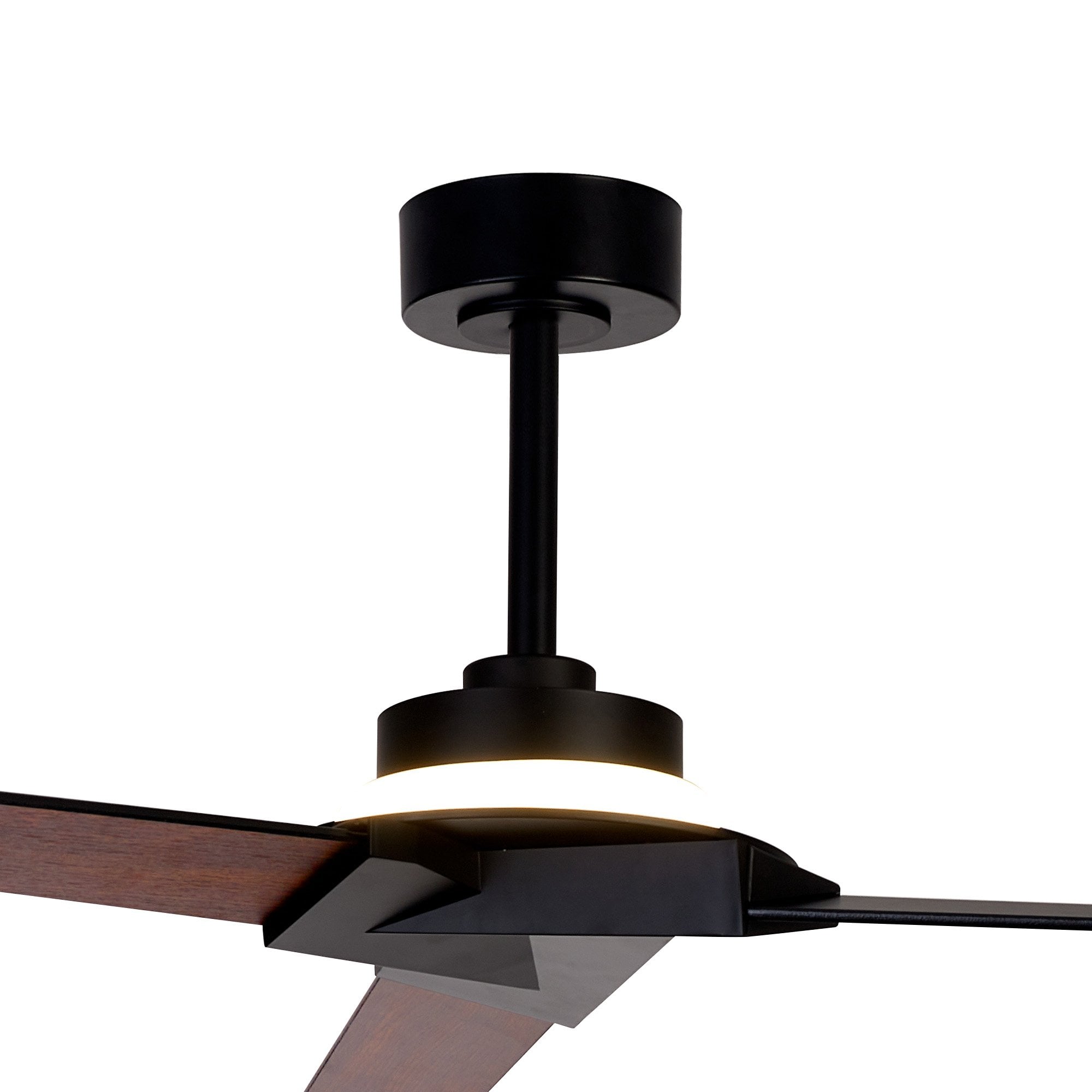 Mantra Brisa Mini 20W LED Dimmable Ceiling Light With Built-In 40W DC Reversible Fan, 2700-5000KRemote & APP Control - Black, Wood, IP44