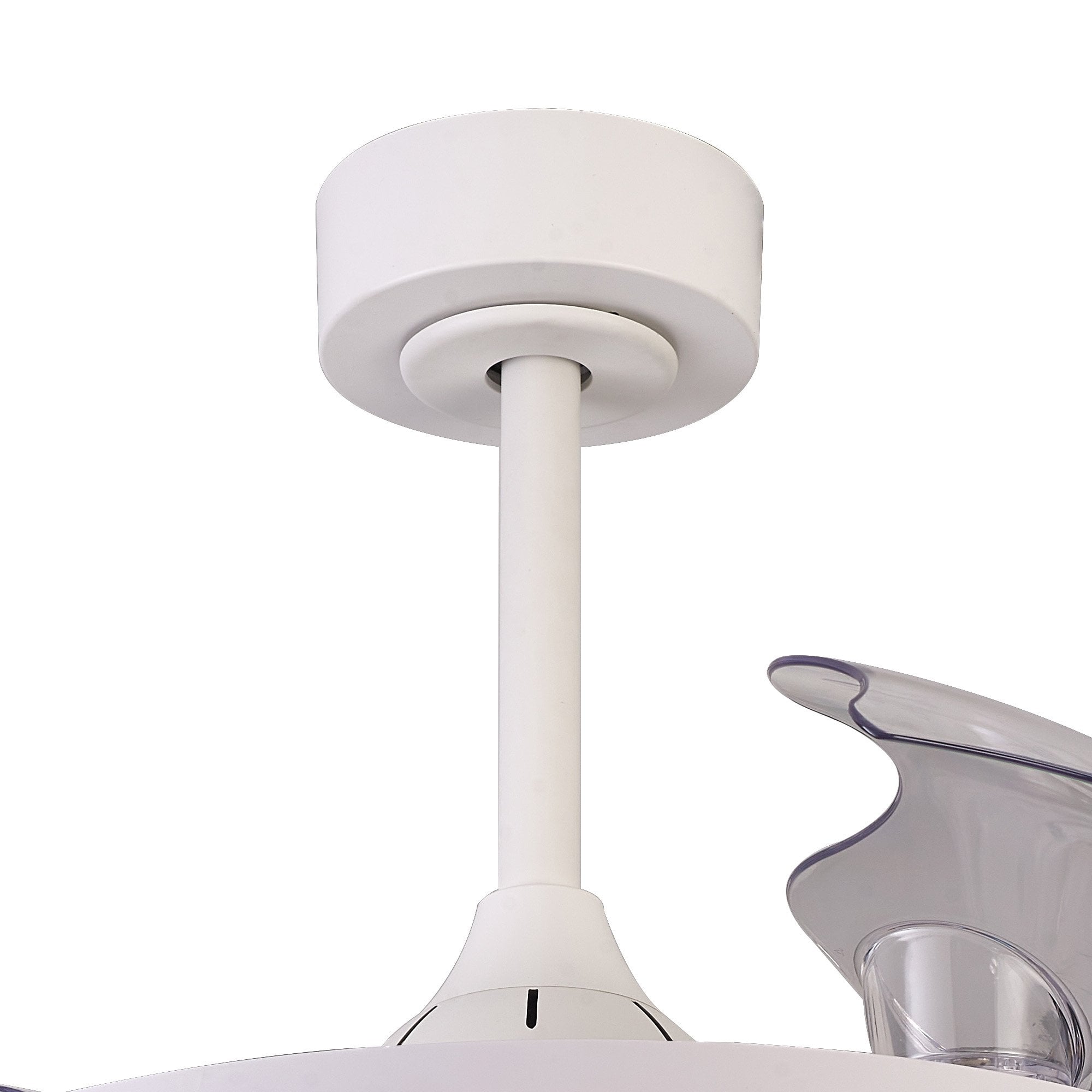 Mantra Rafaga 50W LED Dimmable White, RGB Ceiling Light With Built-In 30W DC Reversible Fan, Remote Control 3000-6500K - White