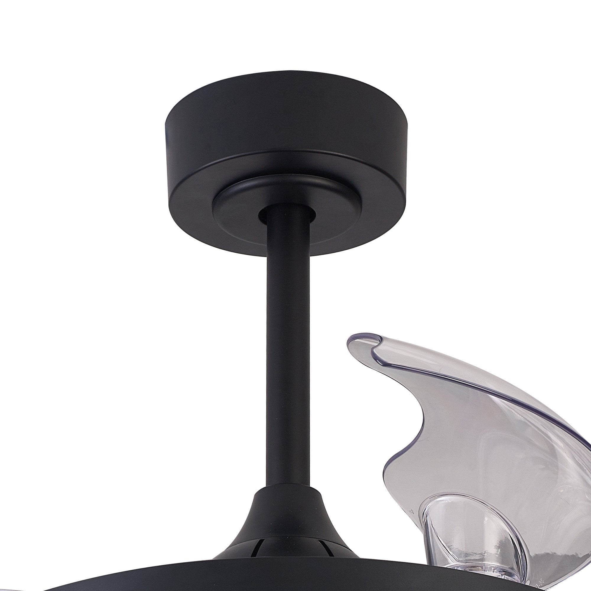 Mantra North 40W LED Dimmable White, RGB Ceiling Light With Built-In 28W DC Reversible Fan, Remote Control 3000-6500K - Black
