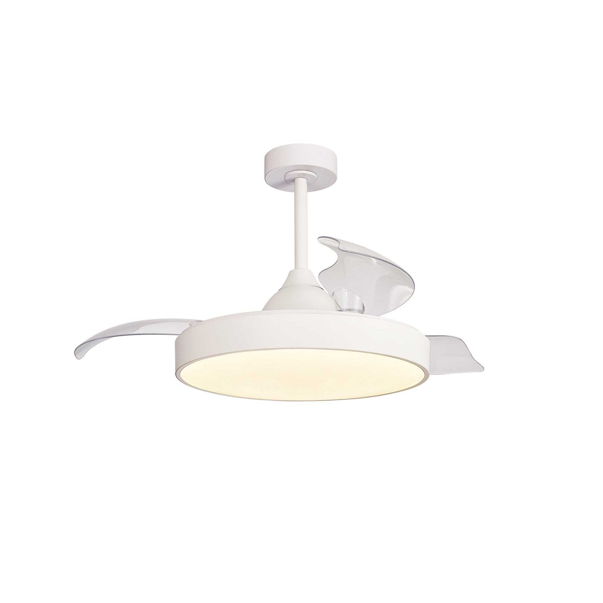 Mantra Alaska 60W LED Dimmable Ceiling Light With Built-In 30W DC Fan, 2700-5000K Remote & APP Control - White