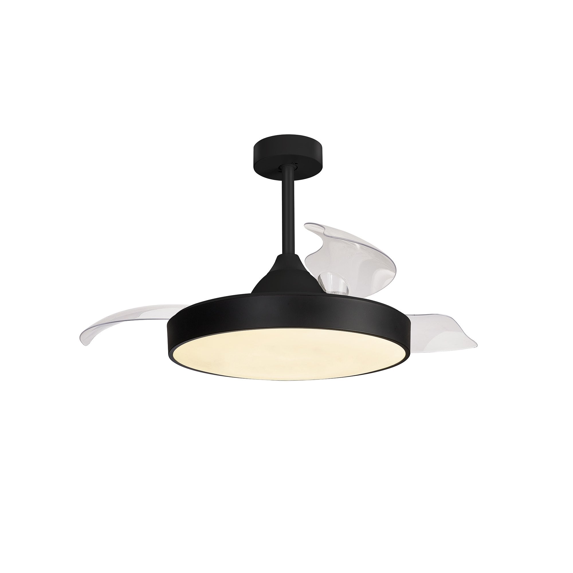 Mantra Alaska 60W LED Dimmable Ceiling Light With Built-In 30W DC Fan, 2700-5000K Remote & APP Control - Black