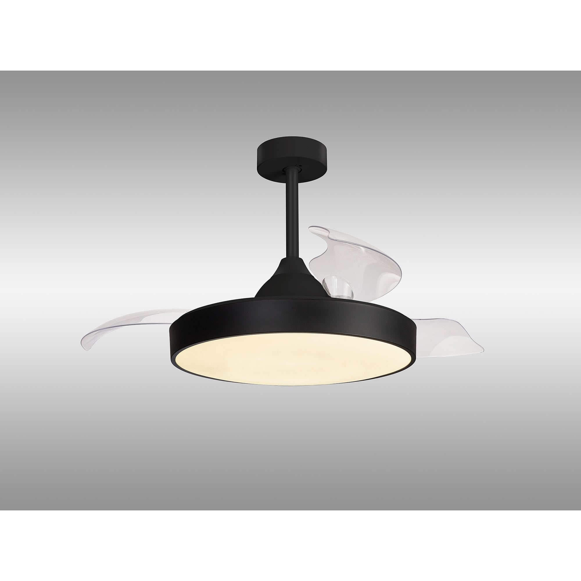 Mantra Alaska 60W LED Dimmable Ceiling Light With Built-In 30W DC Fan, 2700-5000K Remote & APP Control - Black