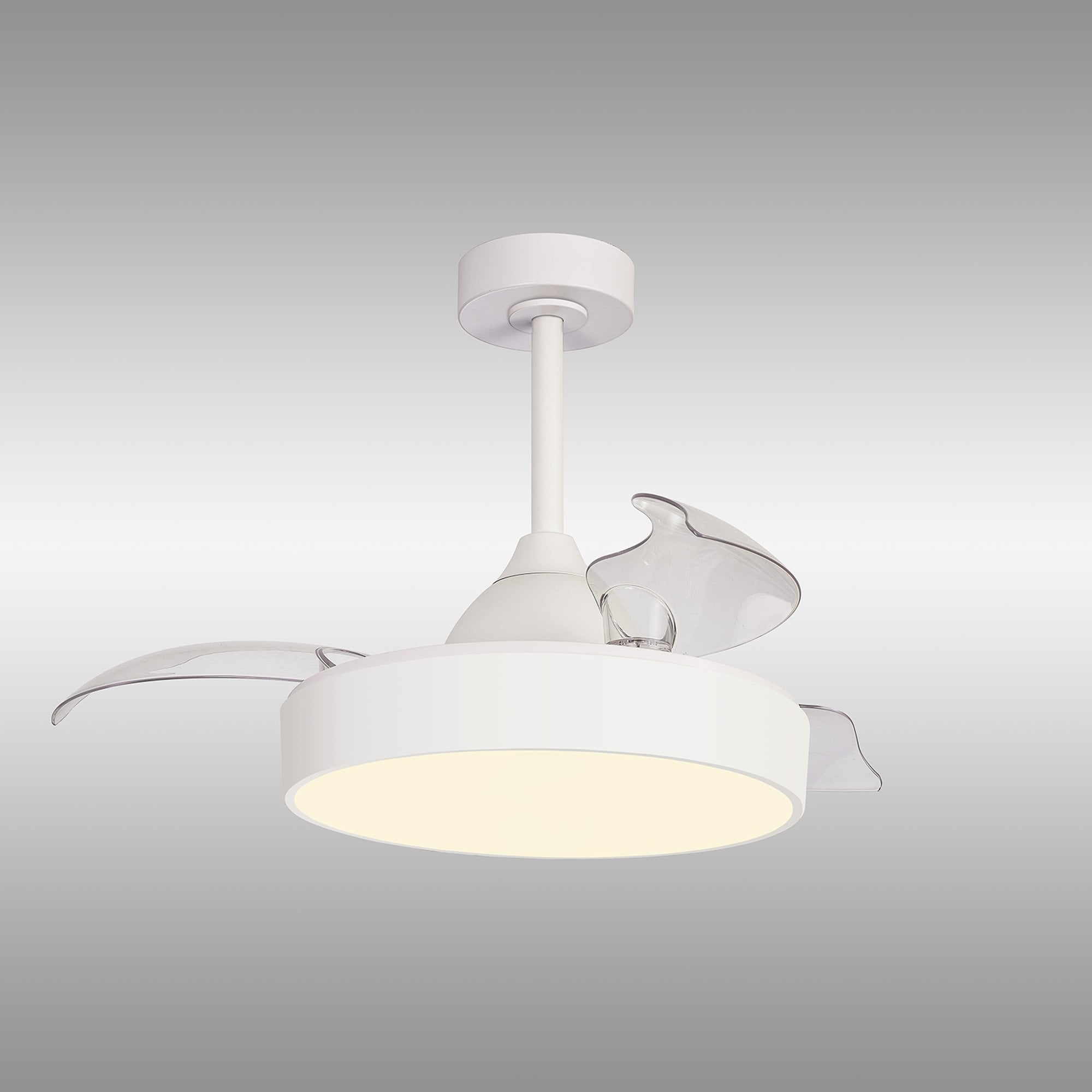 Mantra Alaska 45W LED Dimmable Ceiling Light With Built-In 25W DC Fan, 2700-5000K Remote & APP Control - White