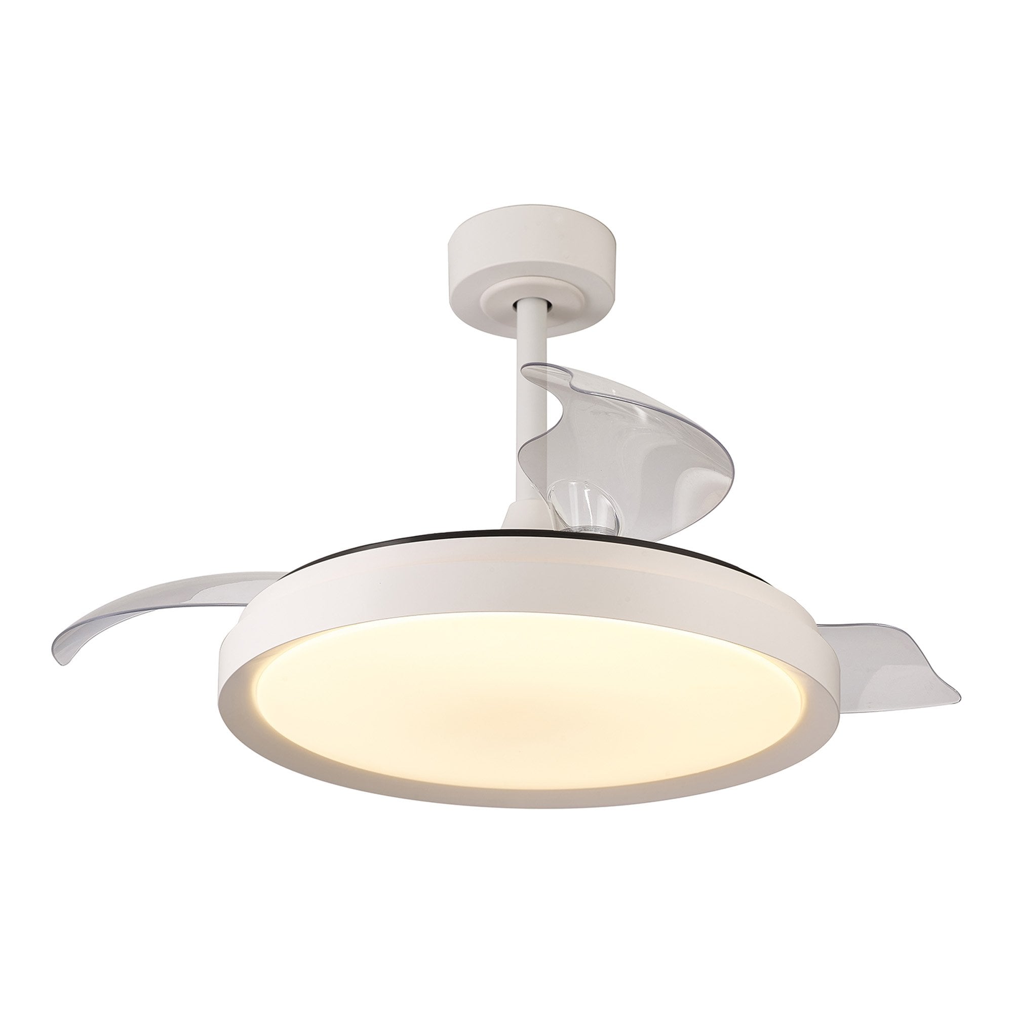 Mantra Mistral 50W LED Dimmable Ceiling Light With Built-In 30W DC Fan, 2700-5000K Remote Control - White