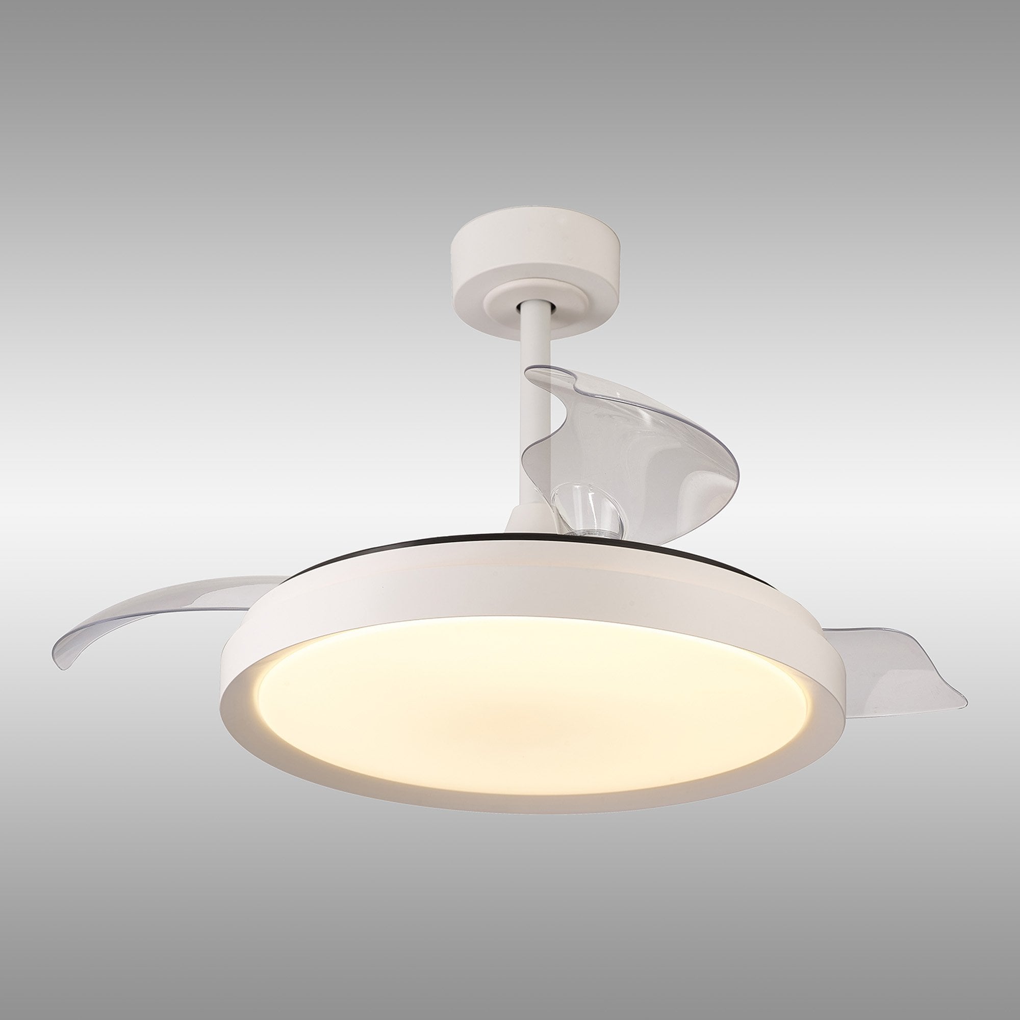 Mantra Mistral 50W LED Dimmable Ceiling Light With Built-In 30W DC Fan, 2700-5000K Remote Control - White