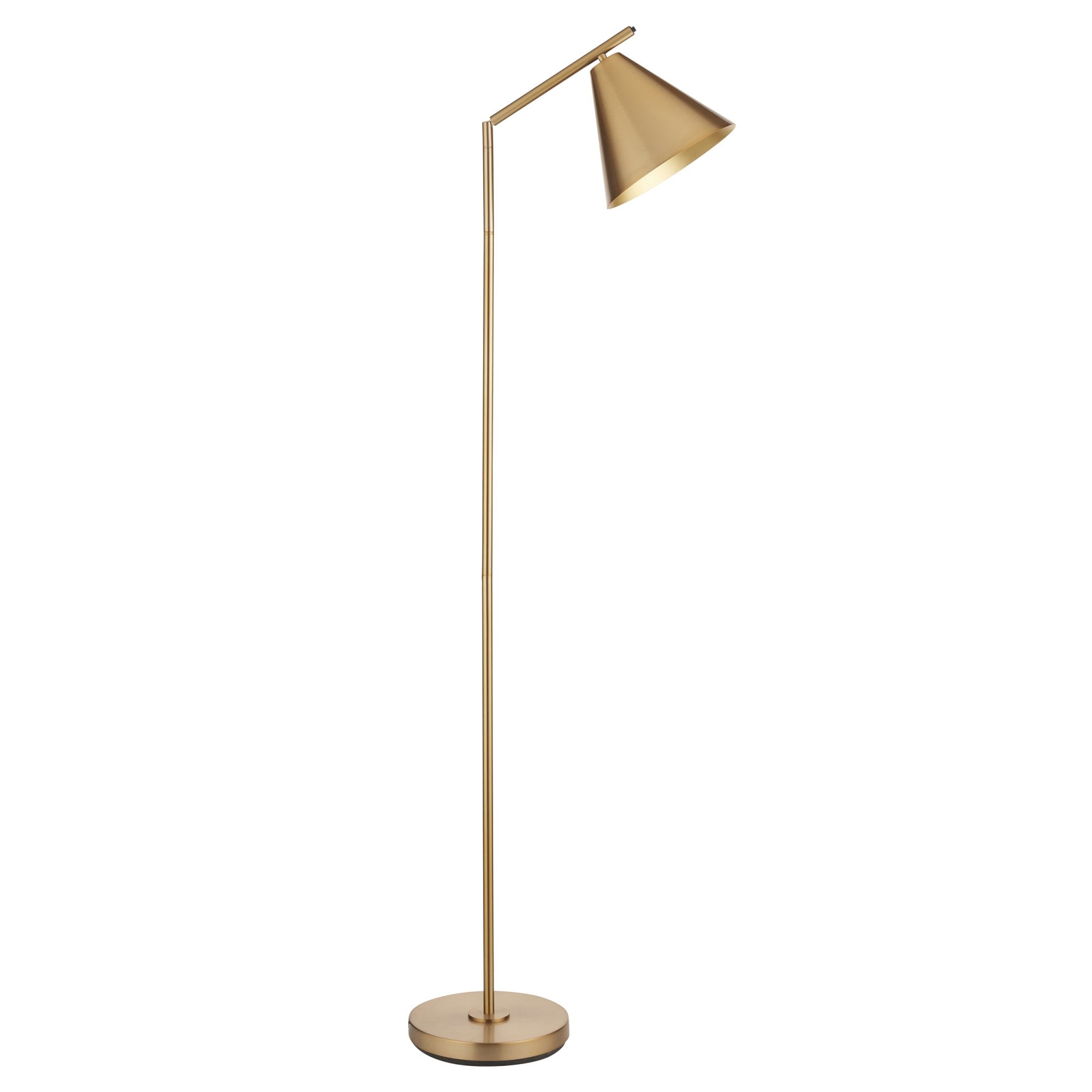 Endon Cape 1 Light Floor Lamp - Warm Antique Brass
