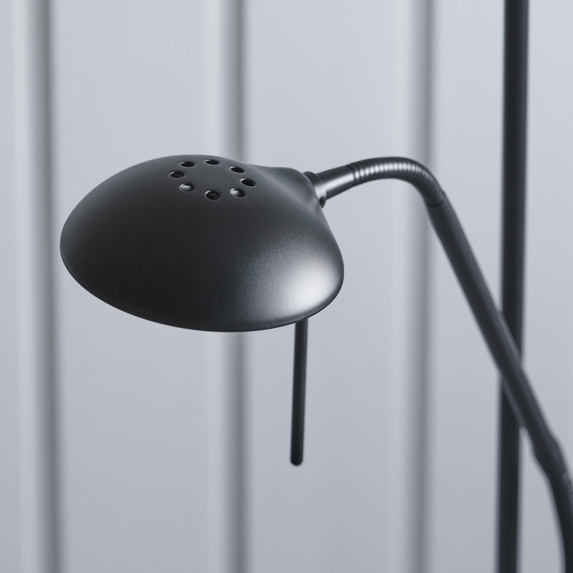 Endon Rome 2 Light Floor Lamp - Matt Black & Opal Glass