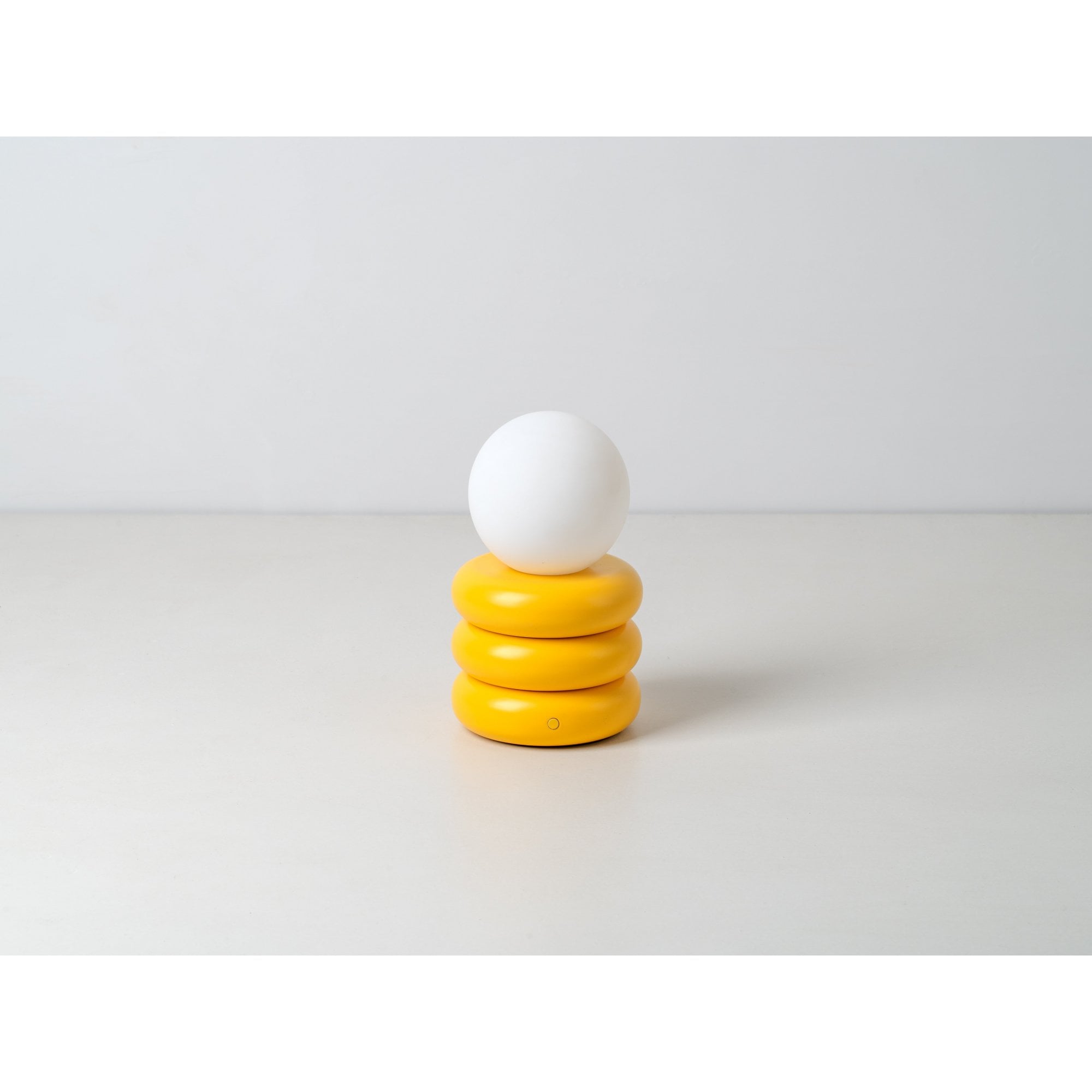 houseof. Tube 'Glow Worm' Rechargeable Table Lamp - Yolk Yellow