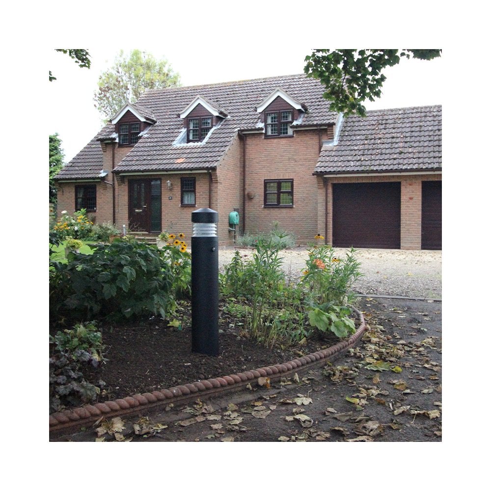 Lumena Lighthouse Pillar Bollard Light - Black - Mains