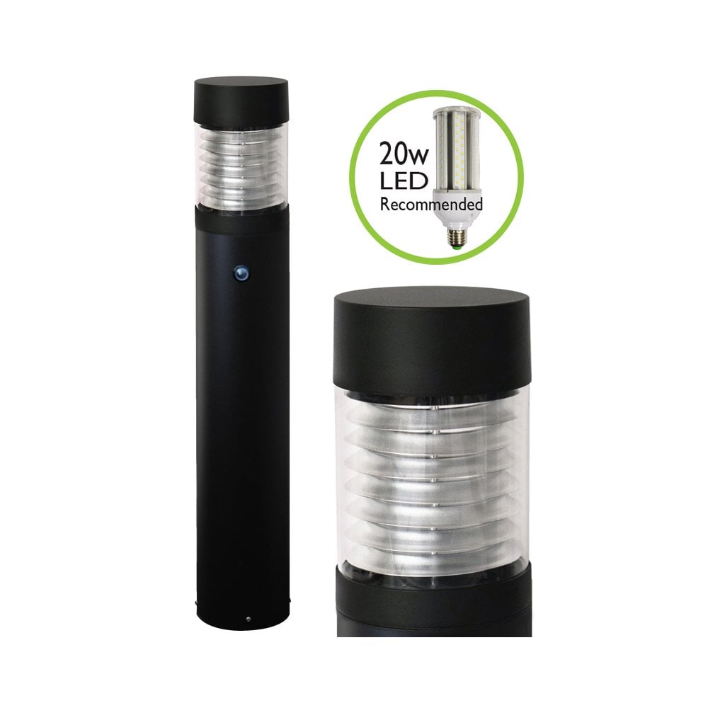 Lumena LEDifice Flat Bollard Light - Black - Mains