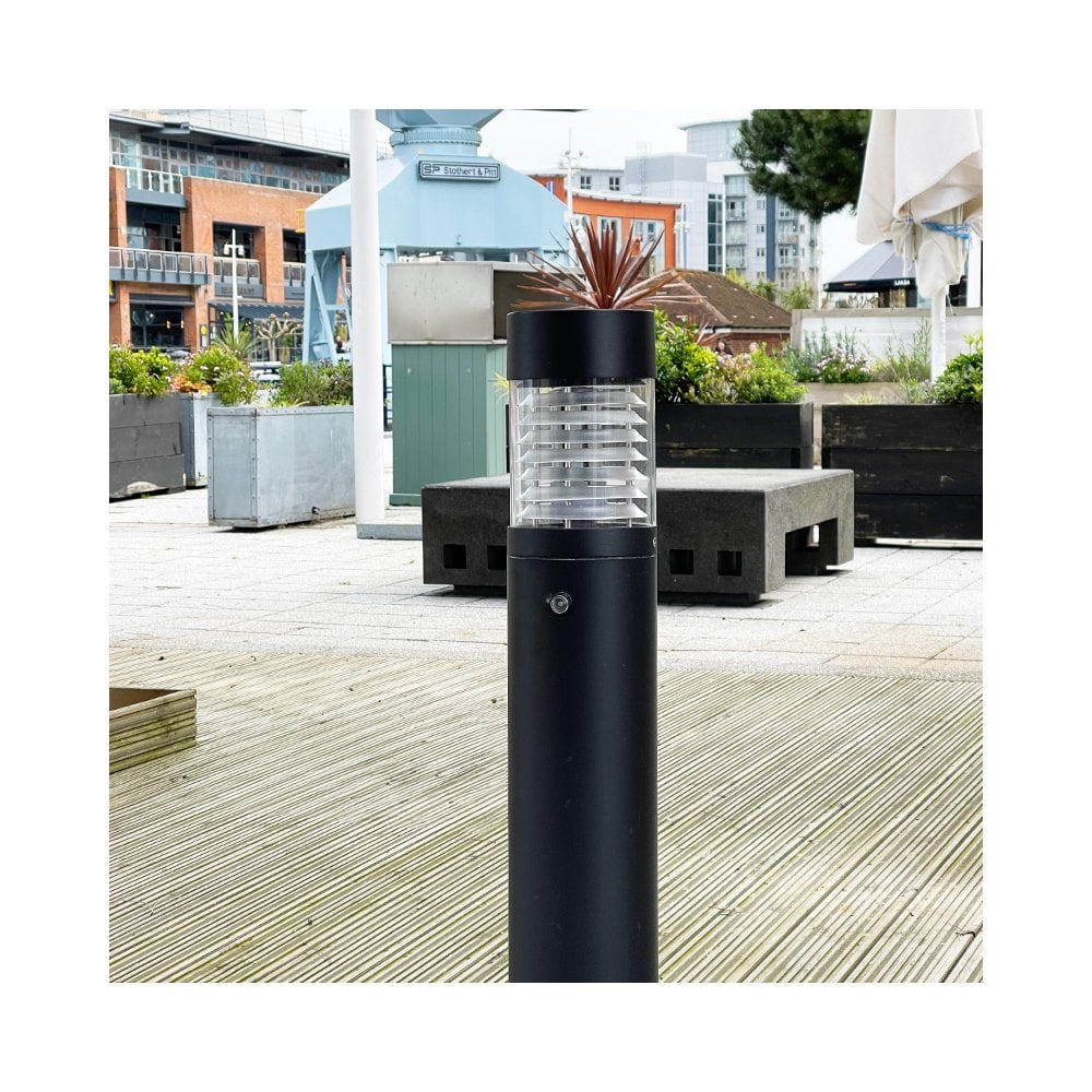 Lumena LEDifice Flat Bollard Light - Black - Mains