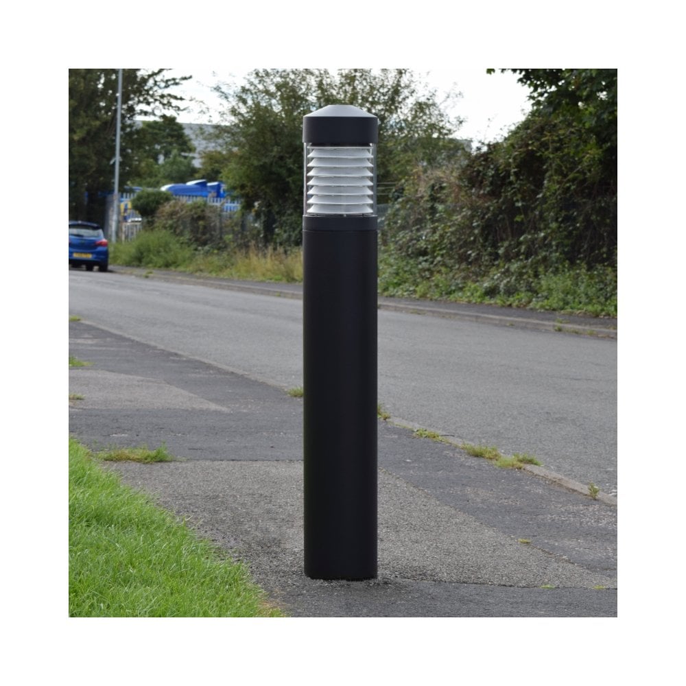 Lumena LEDifice Pillar Bollard Light - Black - Mains
