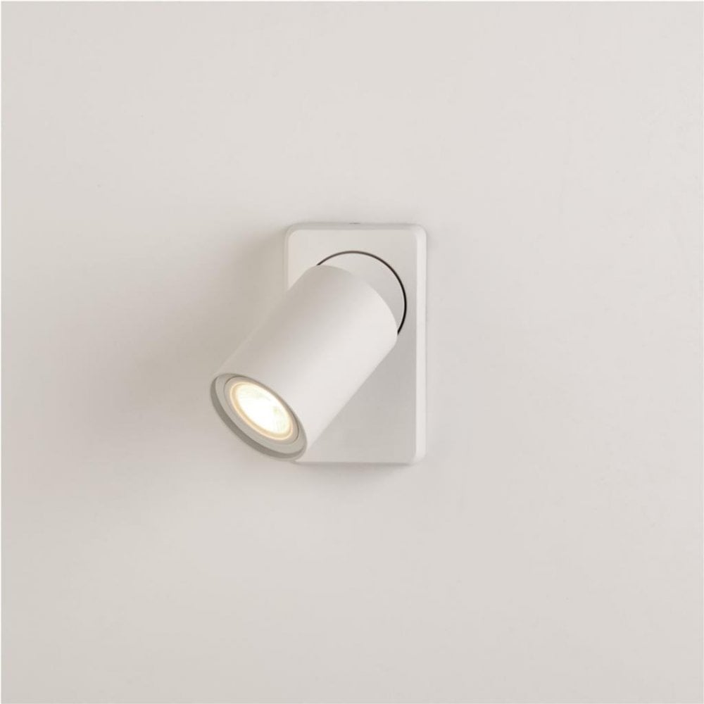 Context Florence Single Square GU10 Spotlight - Sand White