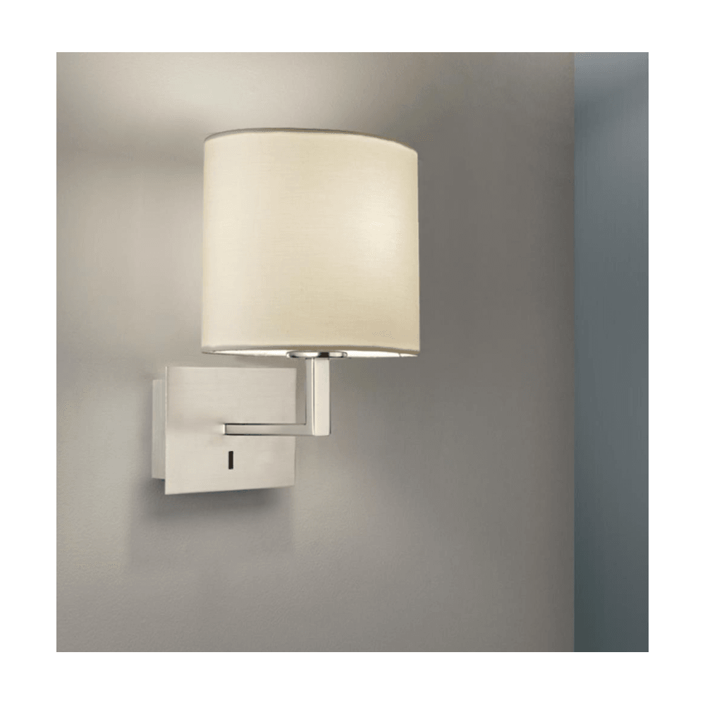 Context Frankfurt Wall Light with Reading Light - Satin Nickel