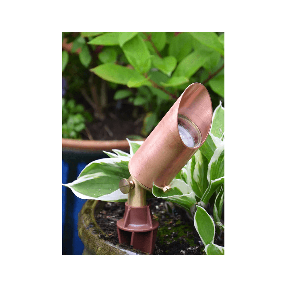 Lumena Astros Outdoor Spotlight - Natural Copper - Mains