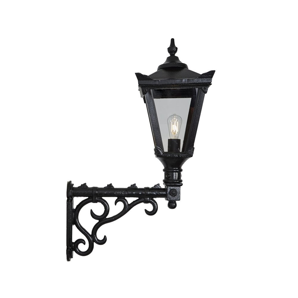 Harte Victorian 0.97m Traditional Wall Light with Decorative Arm - Cast Iron