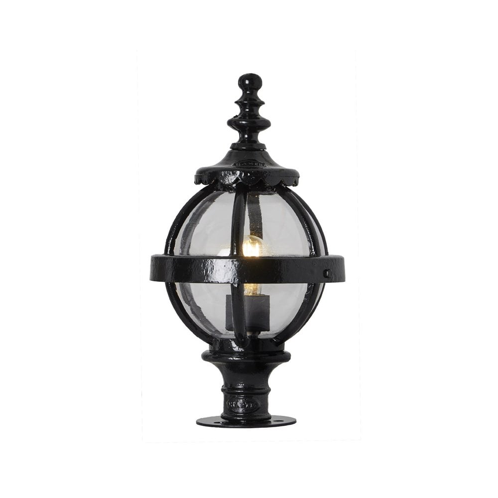 Harte Victorian Globe 0.42m Pier Light For Narrow Pier Caps - Cast Iron