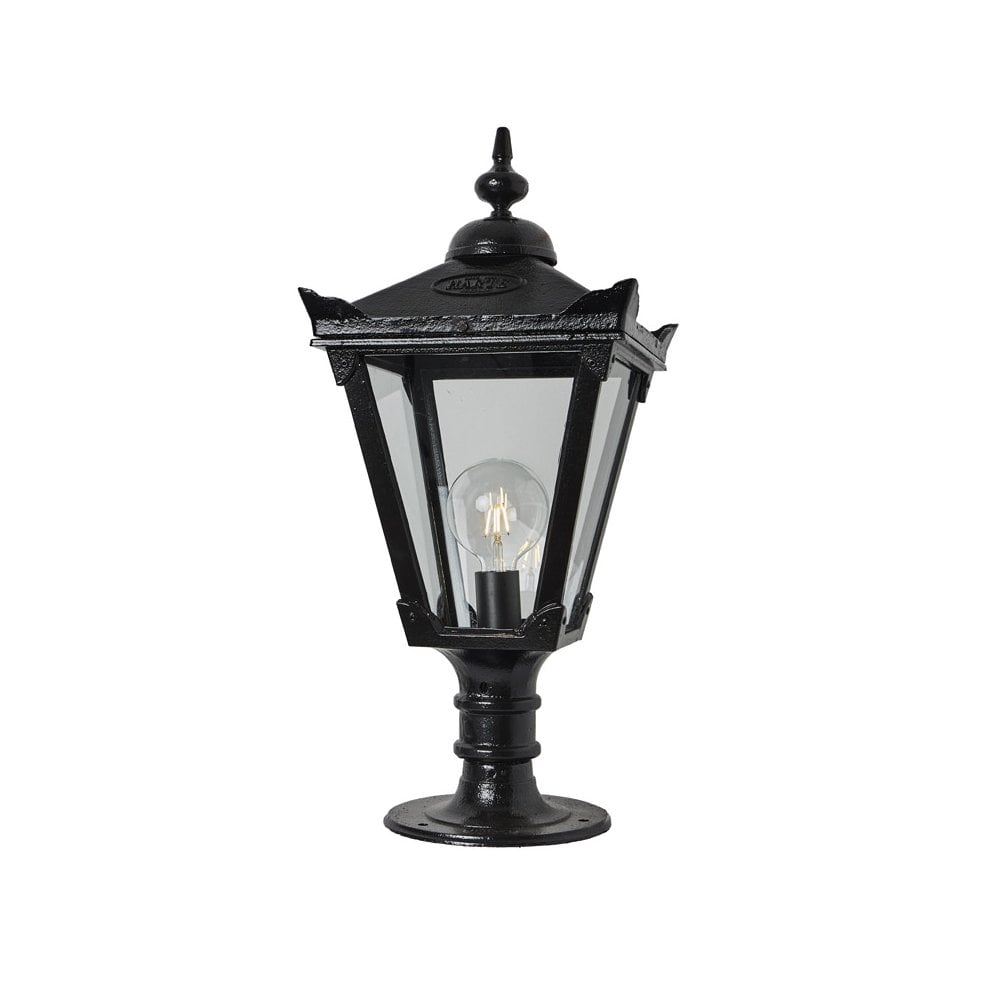 Harte Victorian 0.83m Traditional Pier Light For Flat Pier Caps - Cast Iron