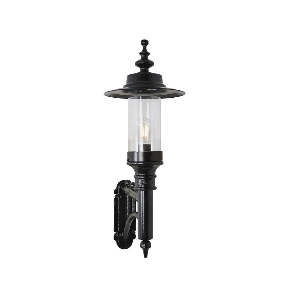Harte Georgian Style 0.94m Wall Light - Cast Iron & Steel