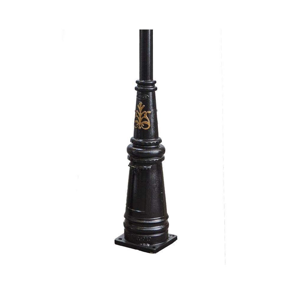 Harte Georgian Style 3.5m Lamp Post - Cast Iron & Steel