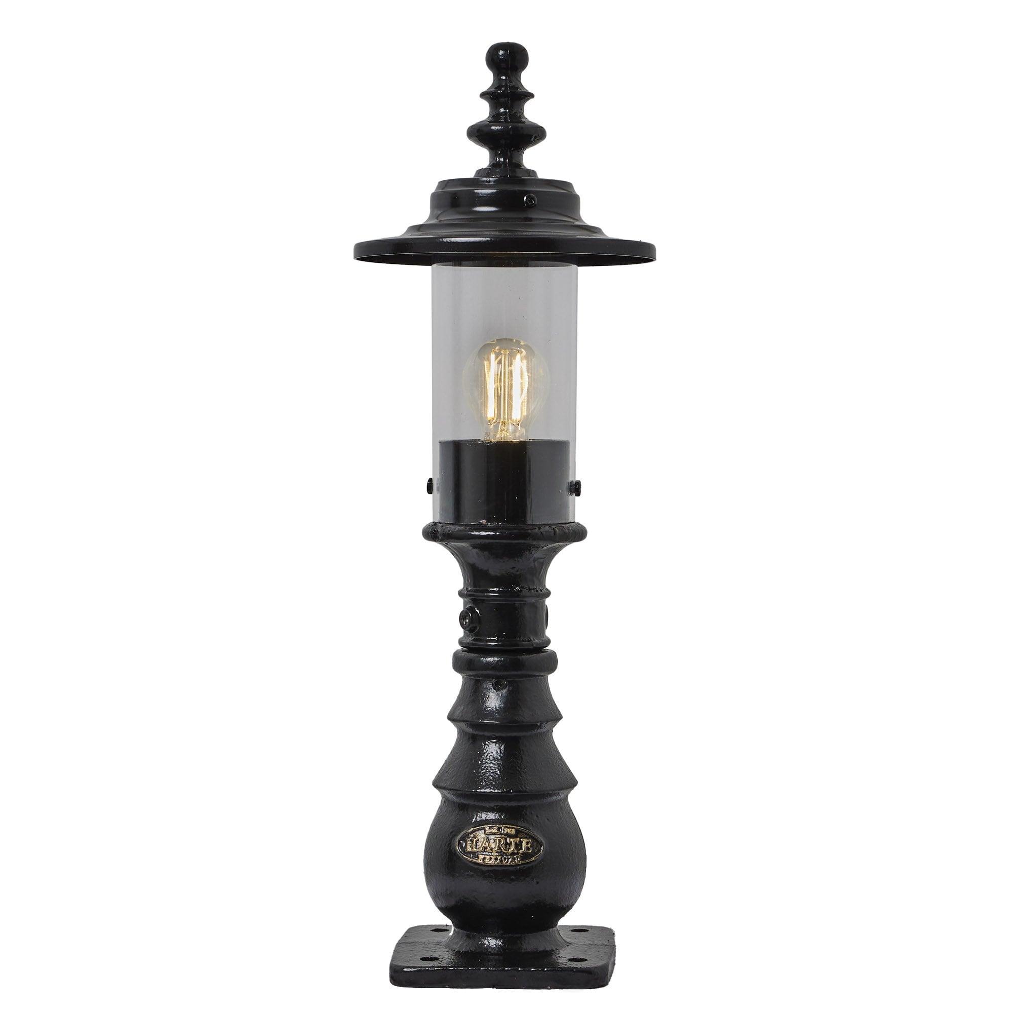 Harte Georgian Style 0.62m Pedestal Light - Cast Iron & Steel