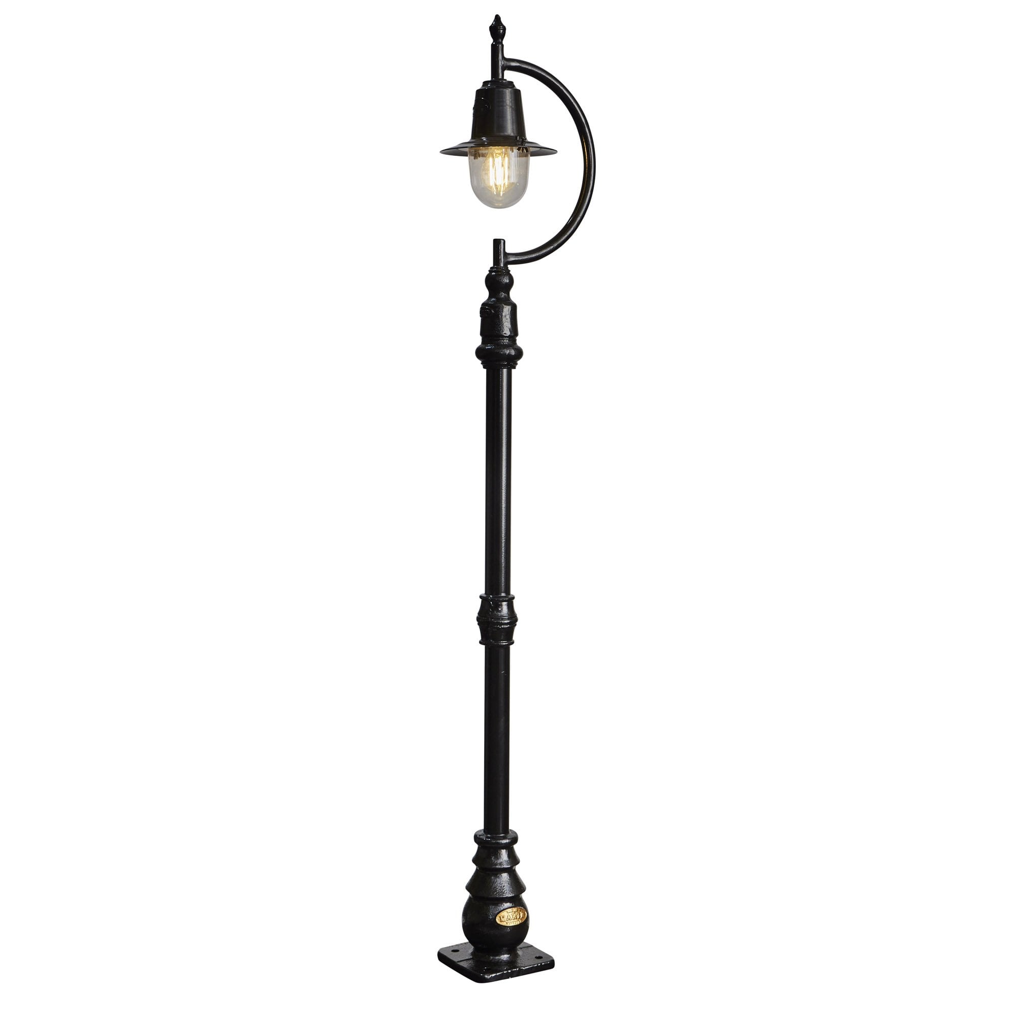 Harte Vintage Tear Drop 1.5m Lamp Post - Cast Iron & Steel