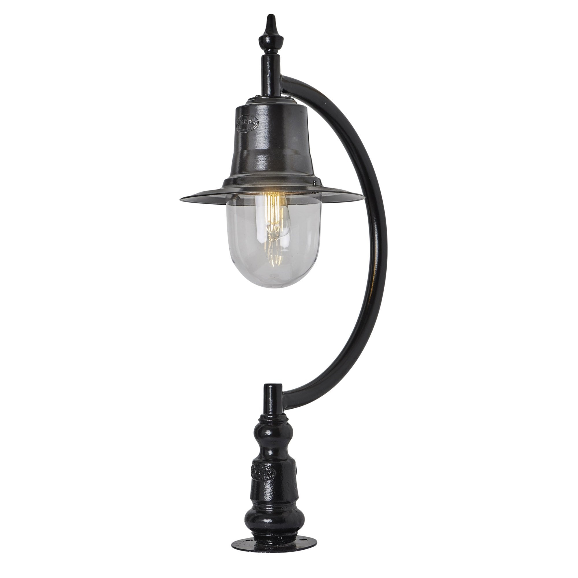 Harte Vintage Tear Drop 0.91m Pier Light - Cast Iron & Steel