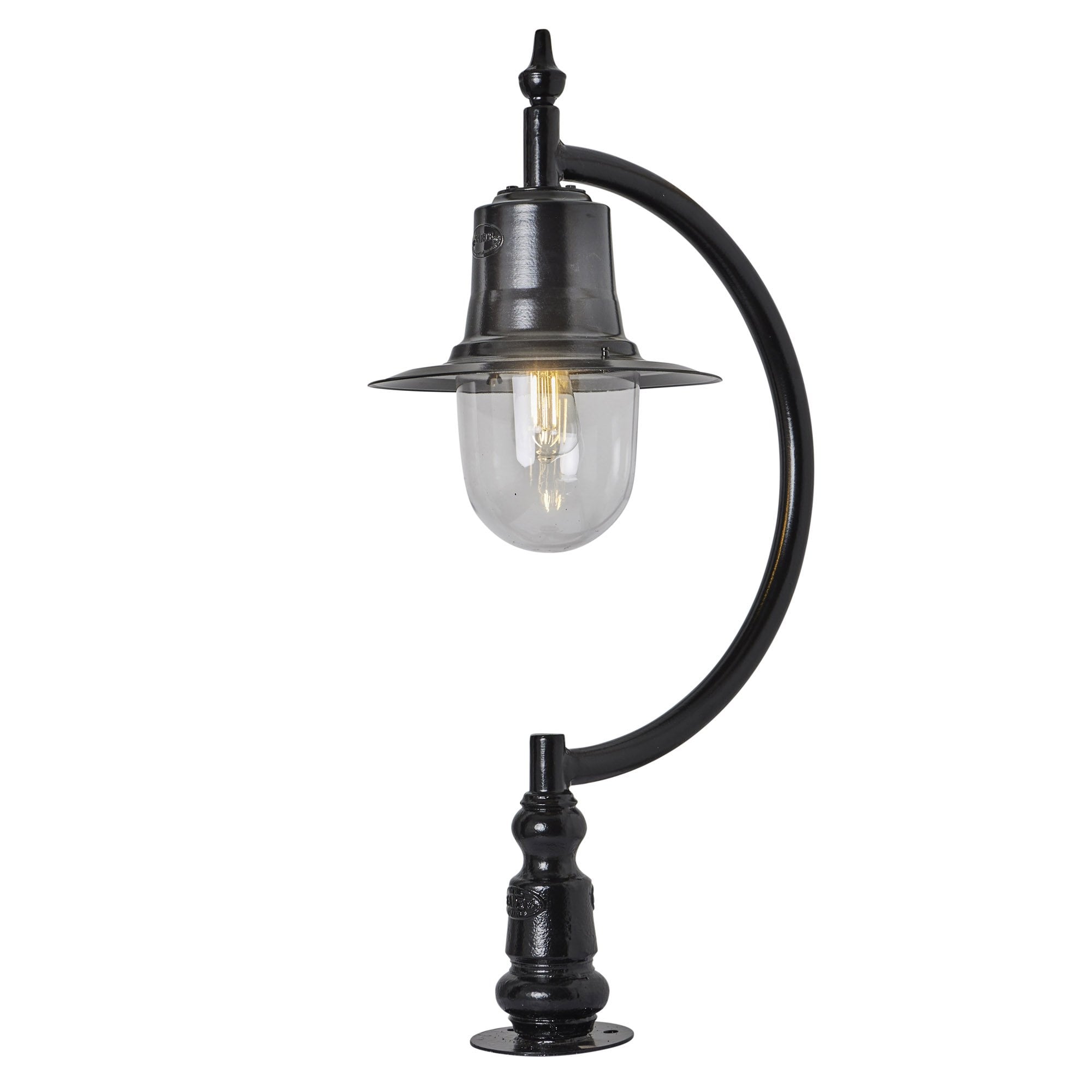 Harte Vintage Tear Drop 0.91m Pier Light - Cast Iron & Steel