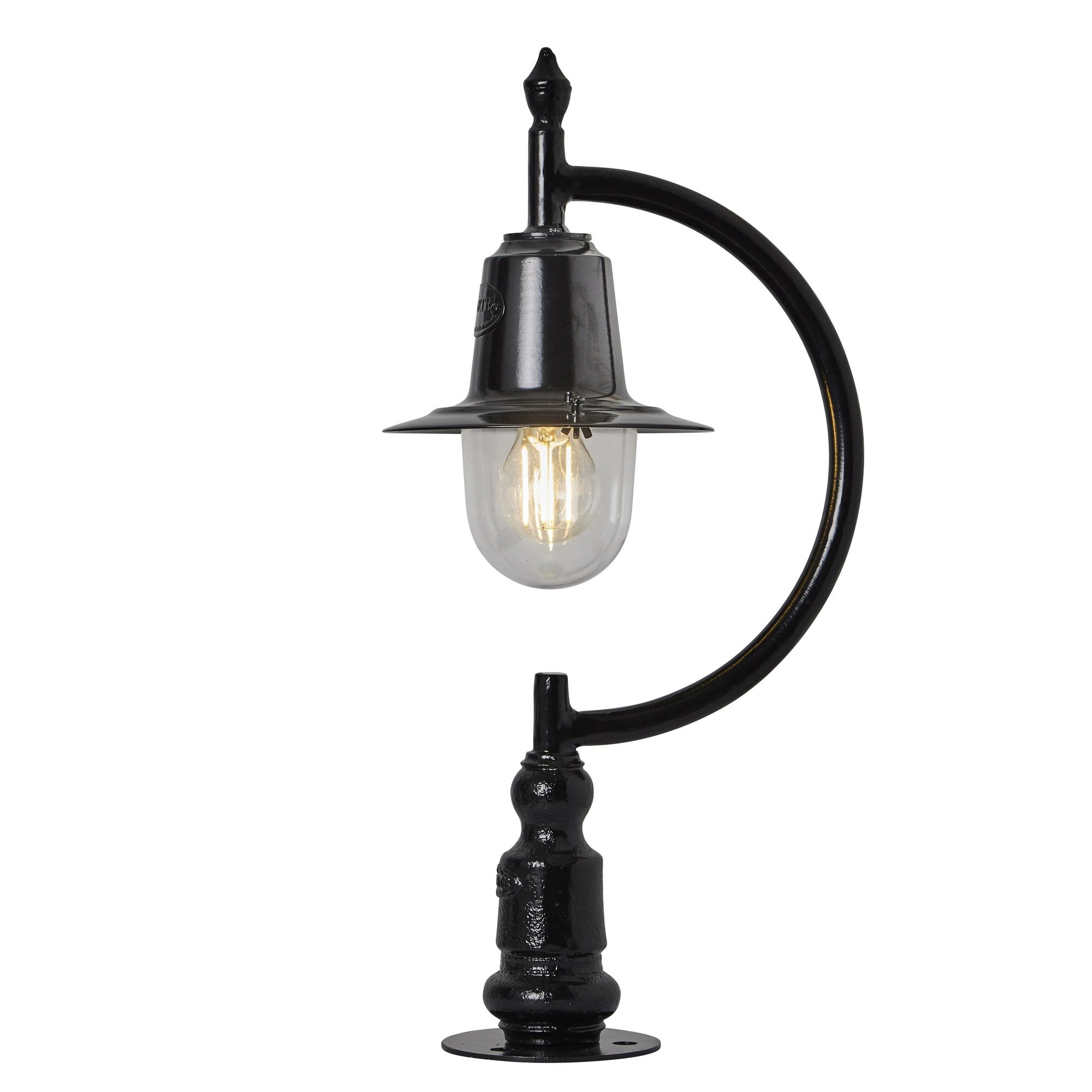Harte Vintage Tear Drop 0.58m Pier Light - Cast Iron & Steel