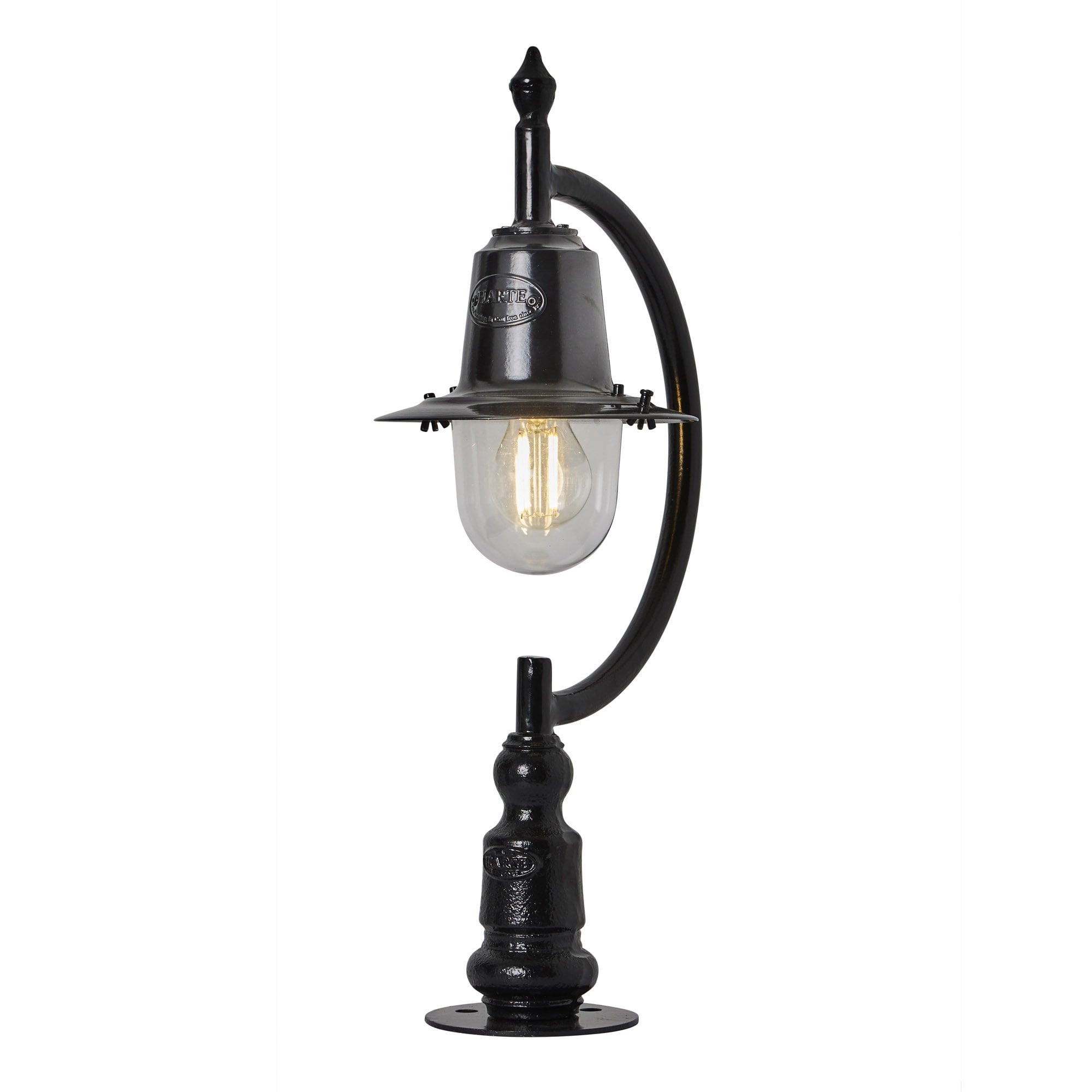 Harte Vintage Tear Drop 0.58m Pier Light - Cast Iron & Steel