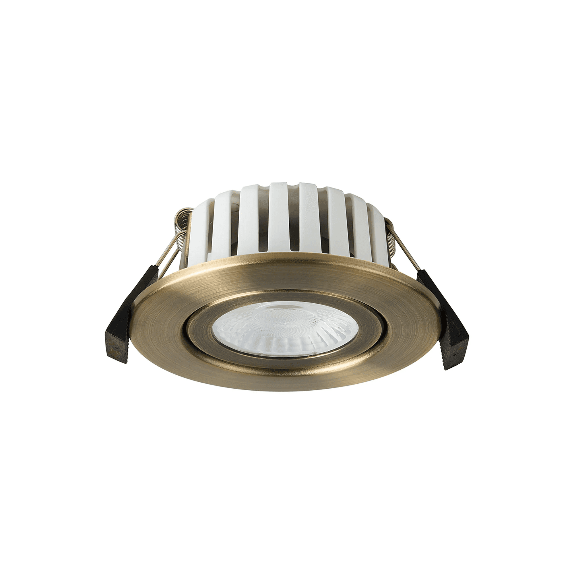 Fabula Mulgrave CCT LED Adjustable Downlight  - IP65 Fire Rated - Antique Brass