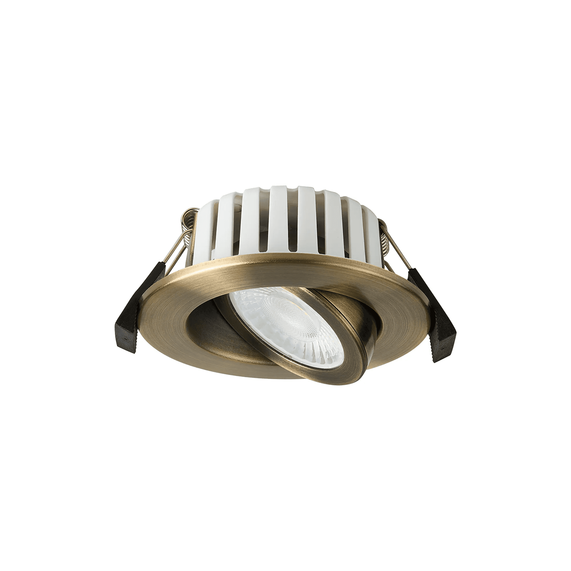Fabula Mulgrave CCT LED Adjustable Downlight  - IP65 Fire Rated - Antique Brass